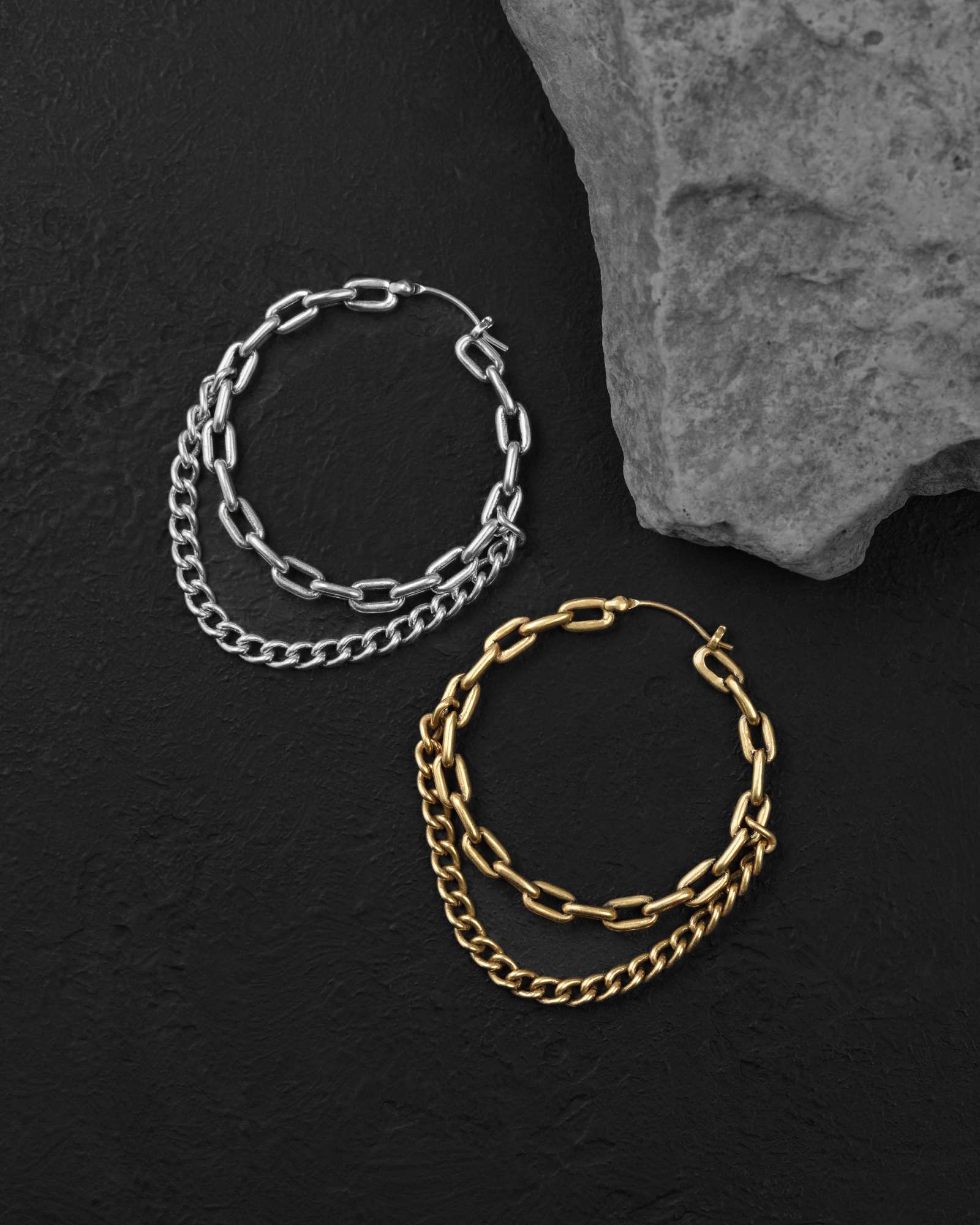 Demonia Lynx Chain Earrings π€
