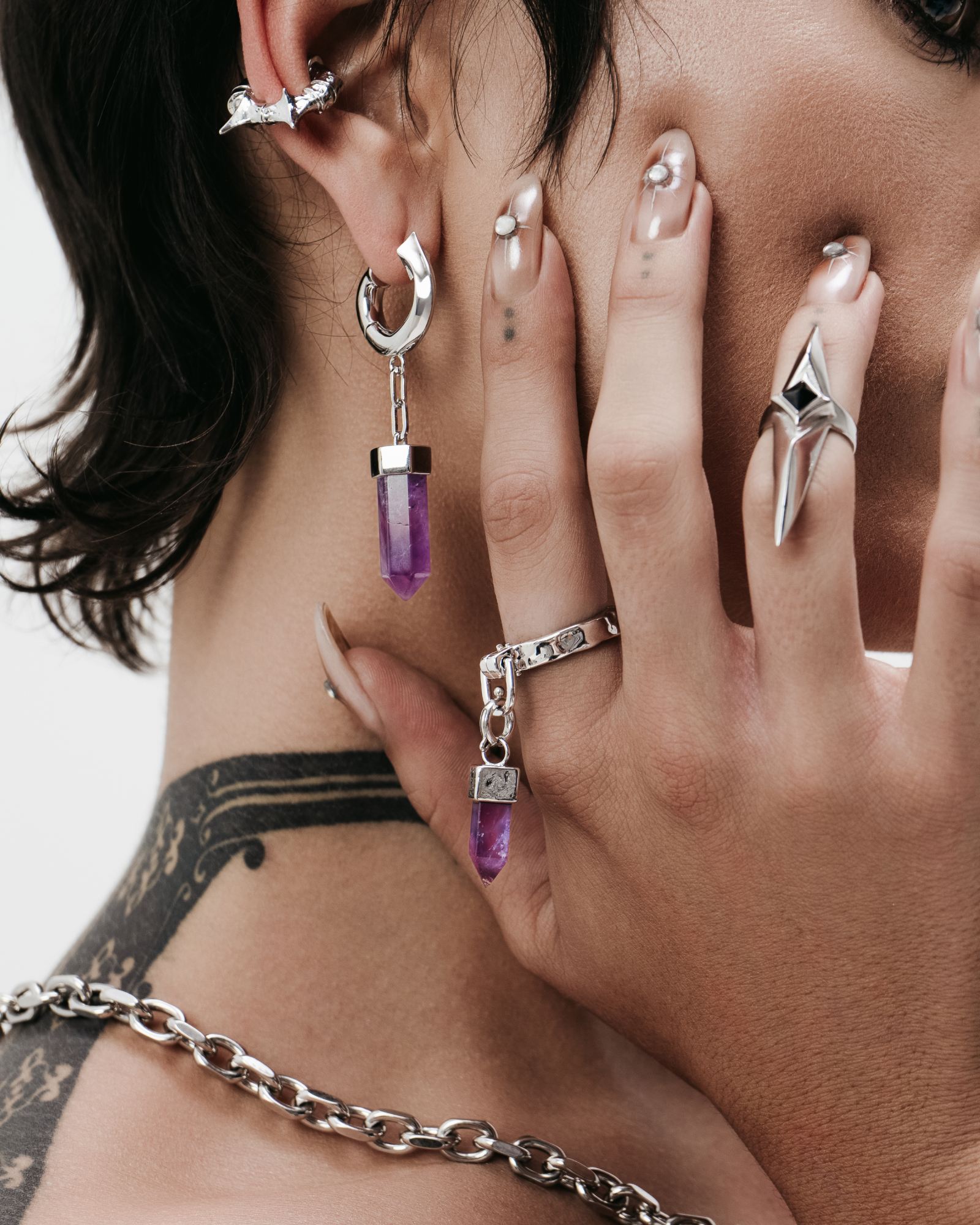 Demonia Elixir Crystal Earrings 🖤