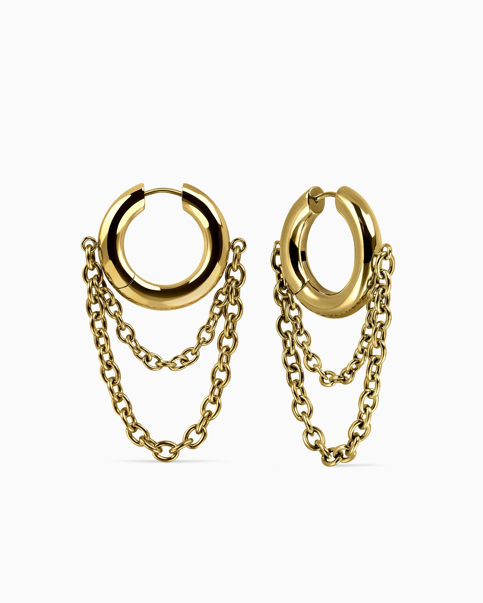 Demonia Obscura Chain Earrings 🖤