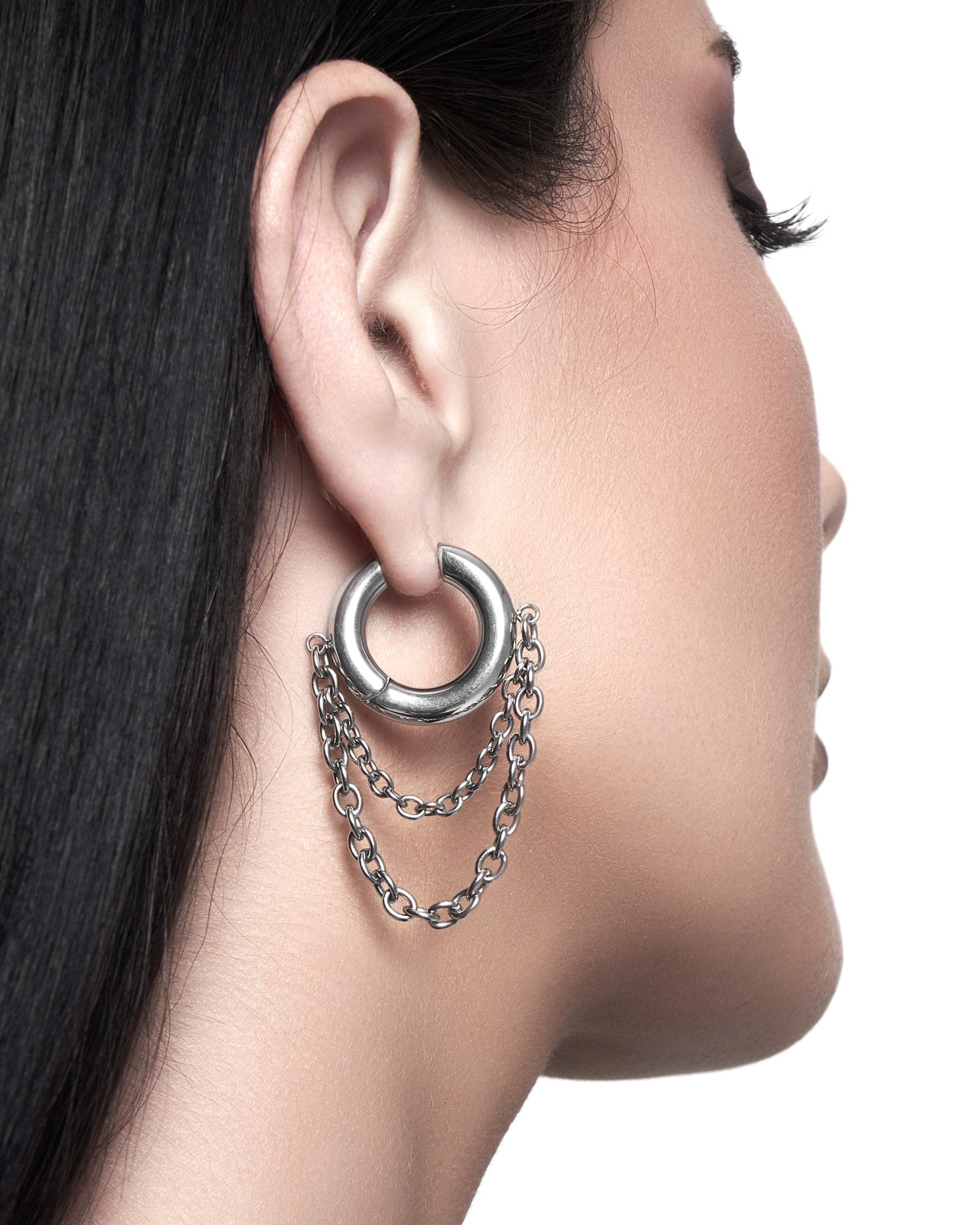 Demonia Obscura Chain Earrings 🖤