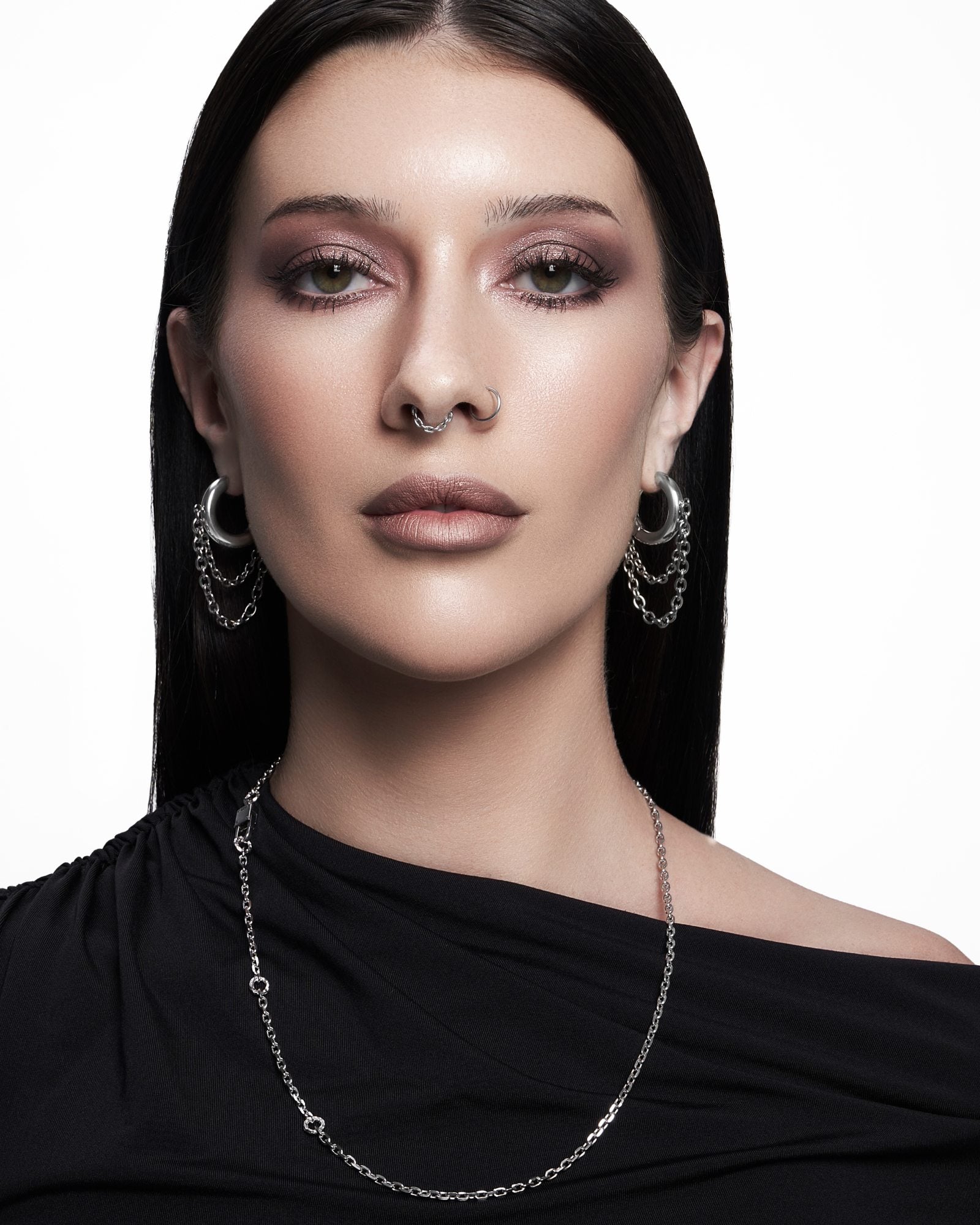 Demonia Obscura Chain Earrings 🖤