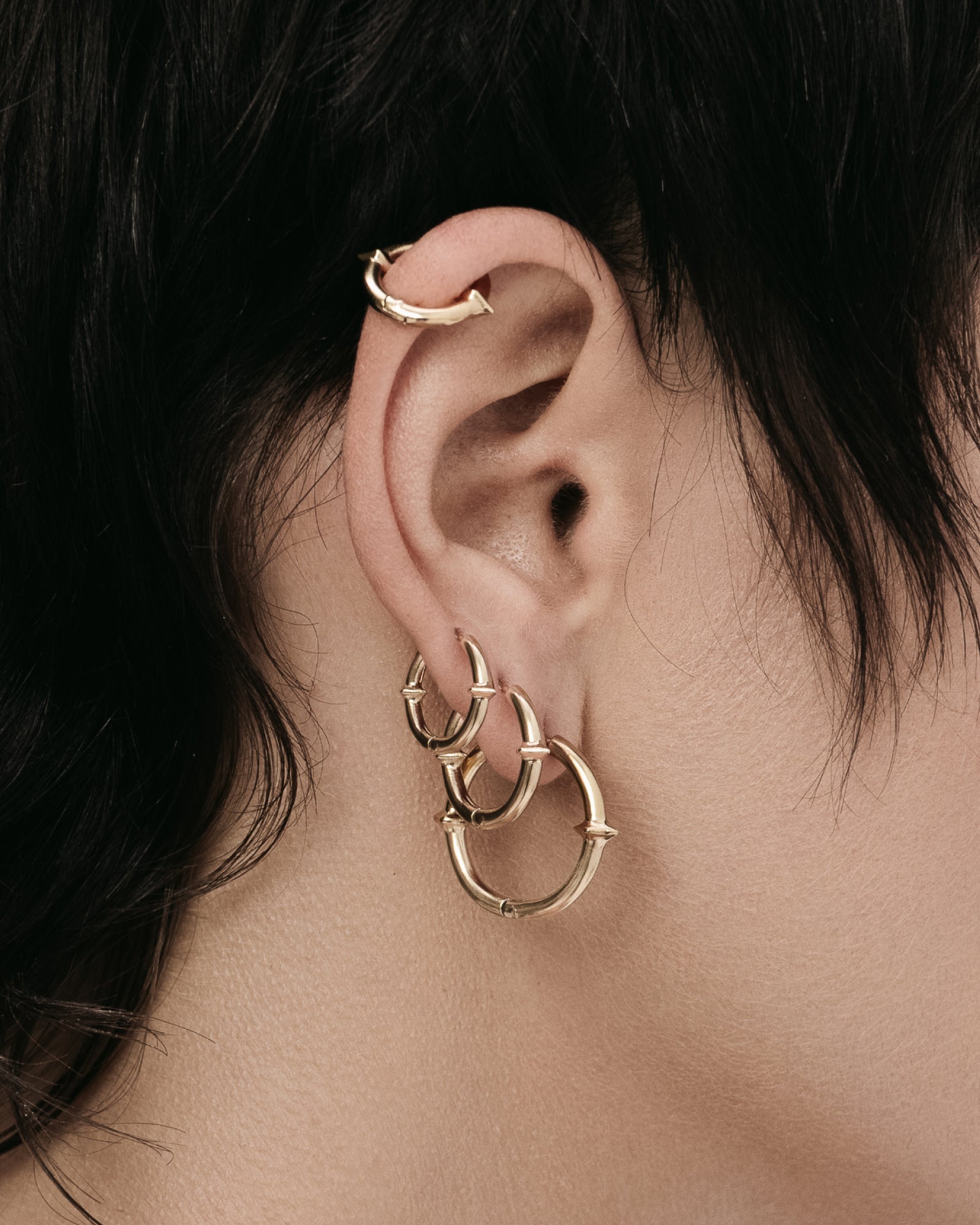 Demonia Qria Hoop Earrings Set 🖤