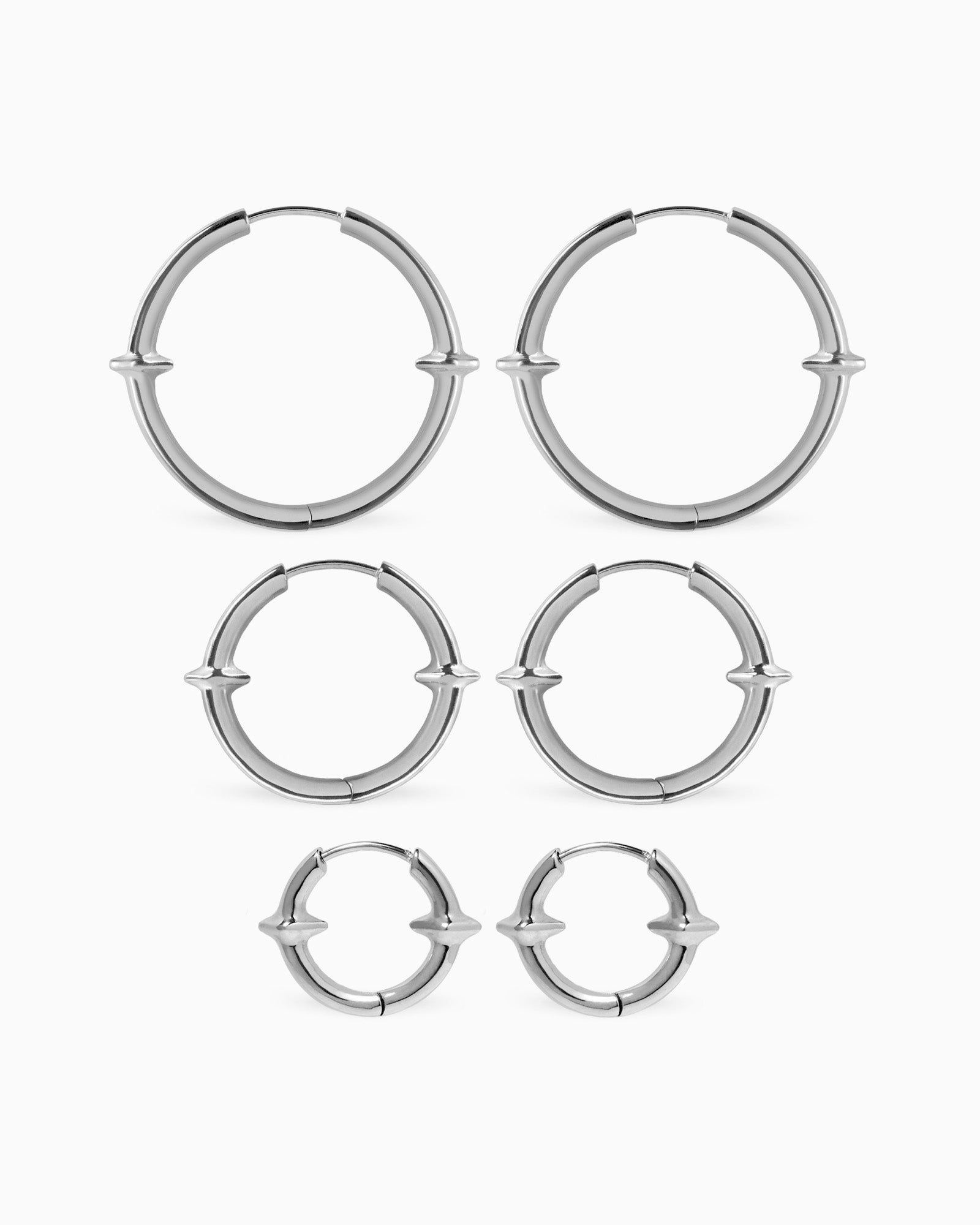 Demonia Qria Hoop Earrings Set 🖤
