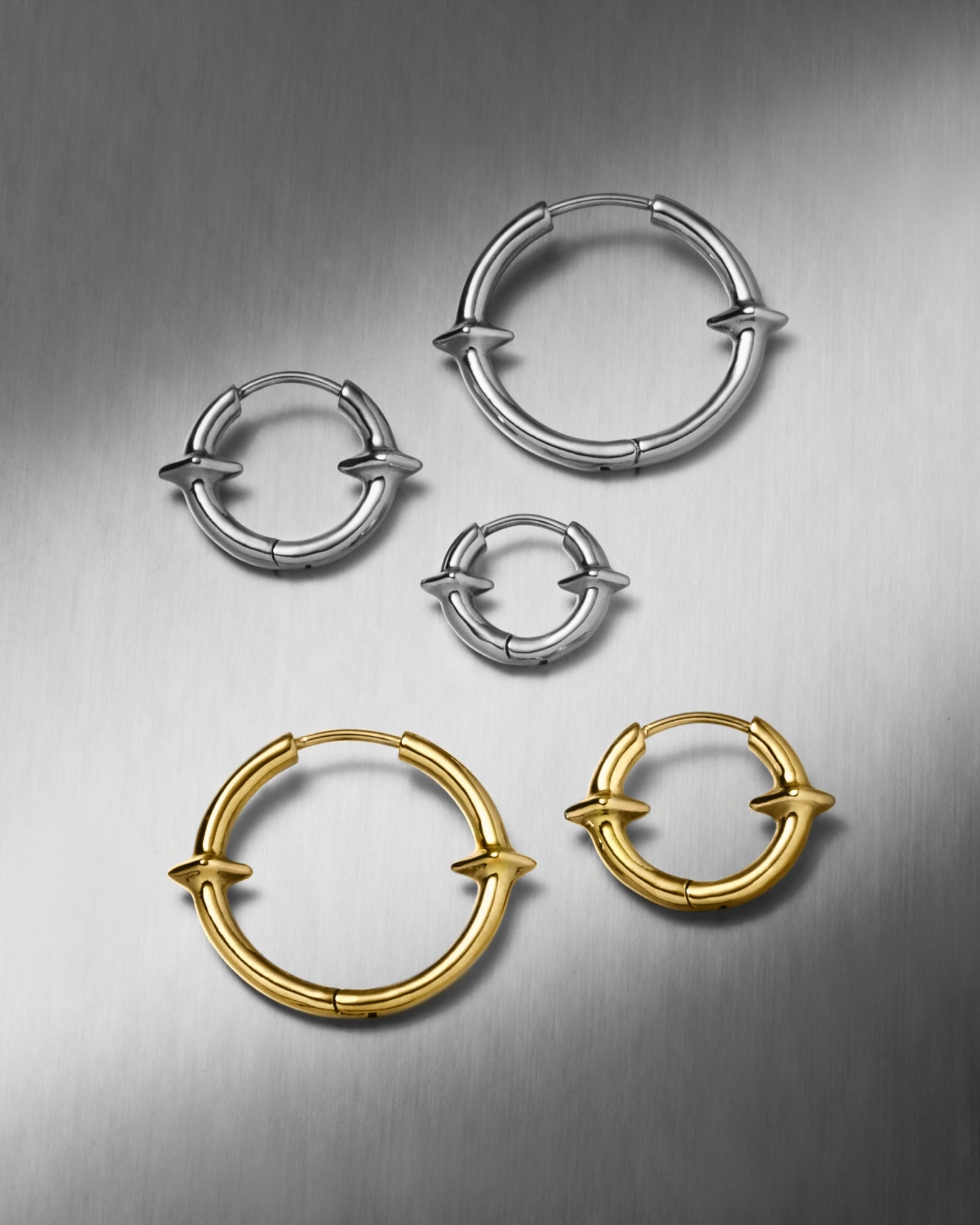 Demonia Qria Hoop Earrings Set 🖤
