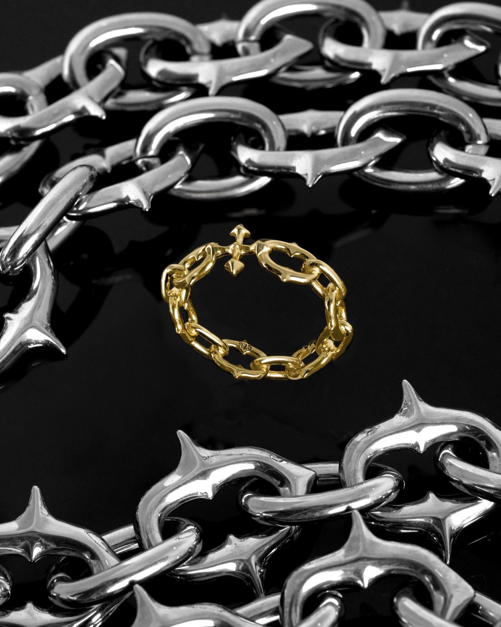 Demonia UNHOLY GRAIL  Chain Ring 🖤
