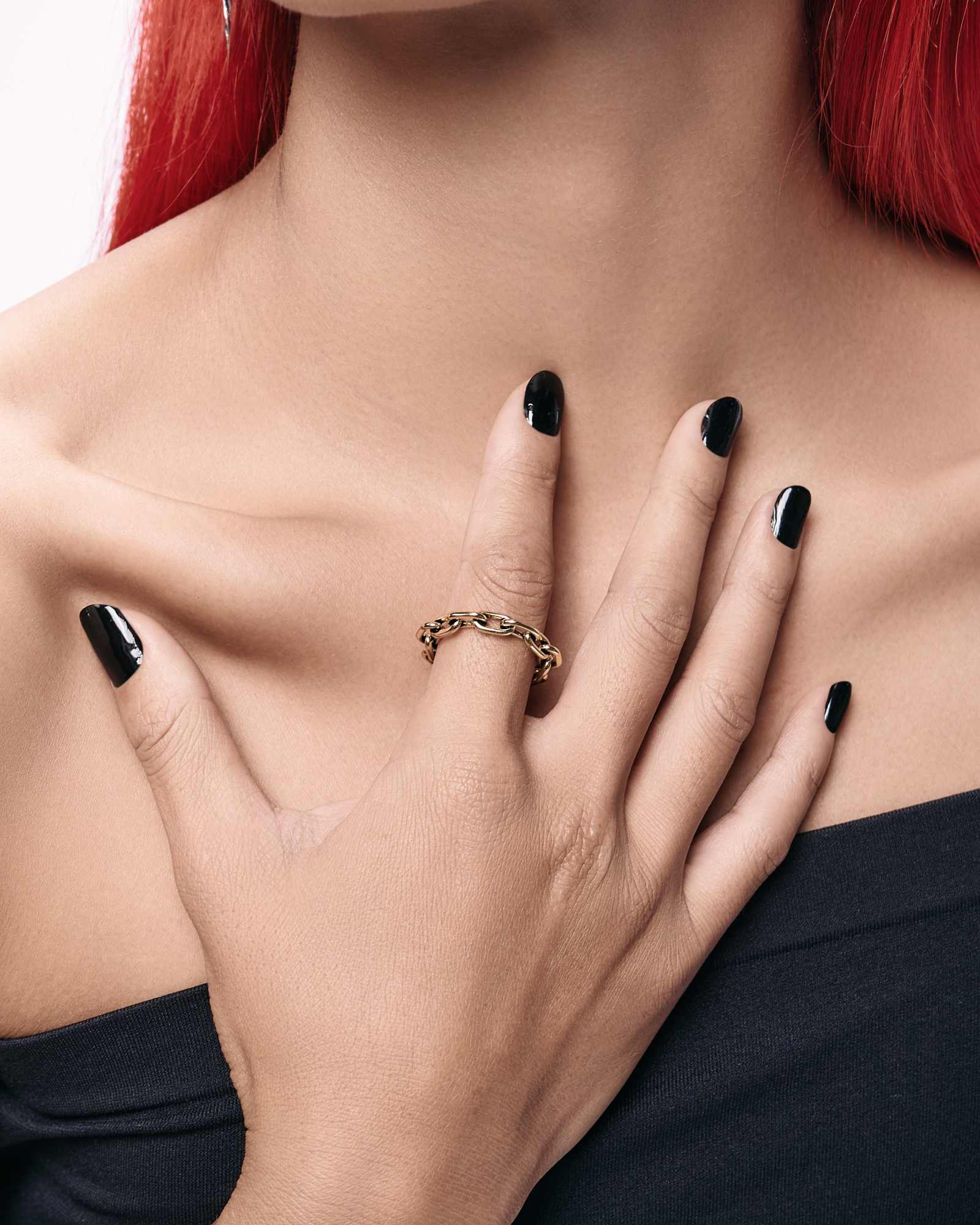 Demonia Cellar Chain Ring 🖤