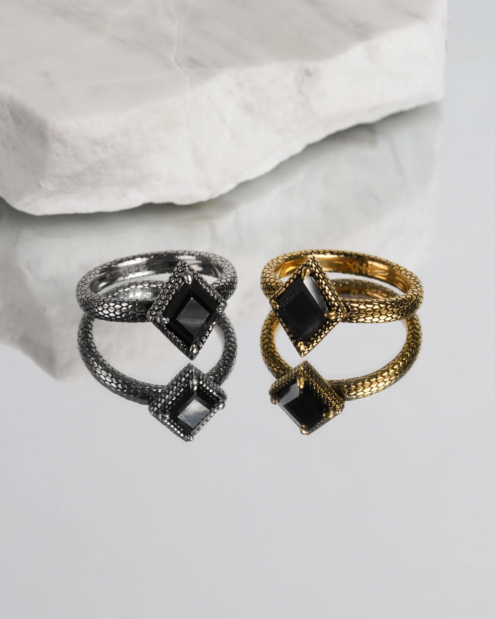 Demonia Black Lake Serpent Ring 🖤