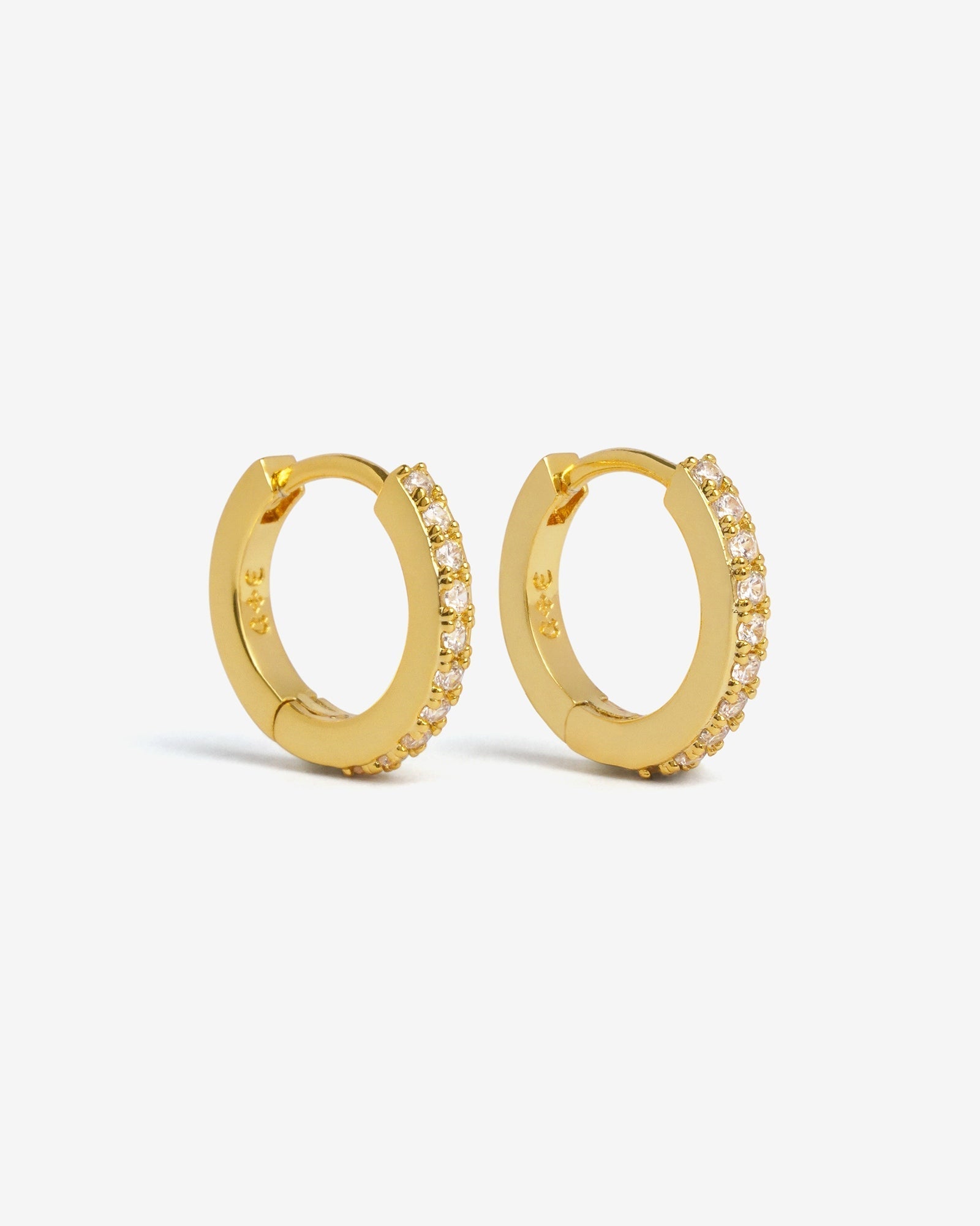 Demonia Classic Bejewelled Huggie Earrings π€