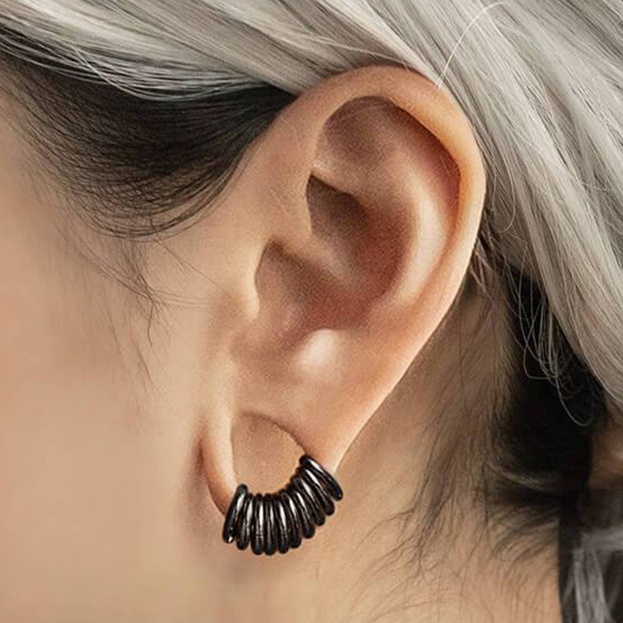 Demonia Classic Ring Stack in Steel 🖤
