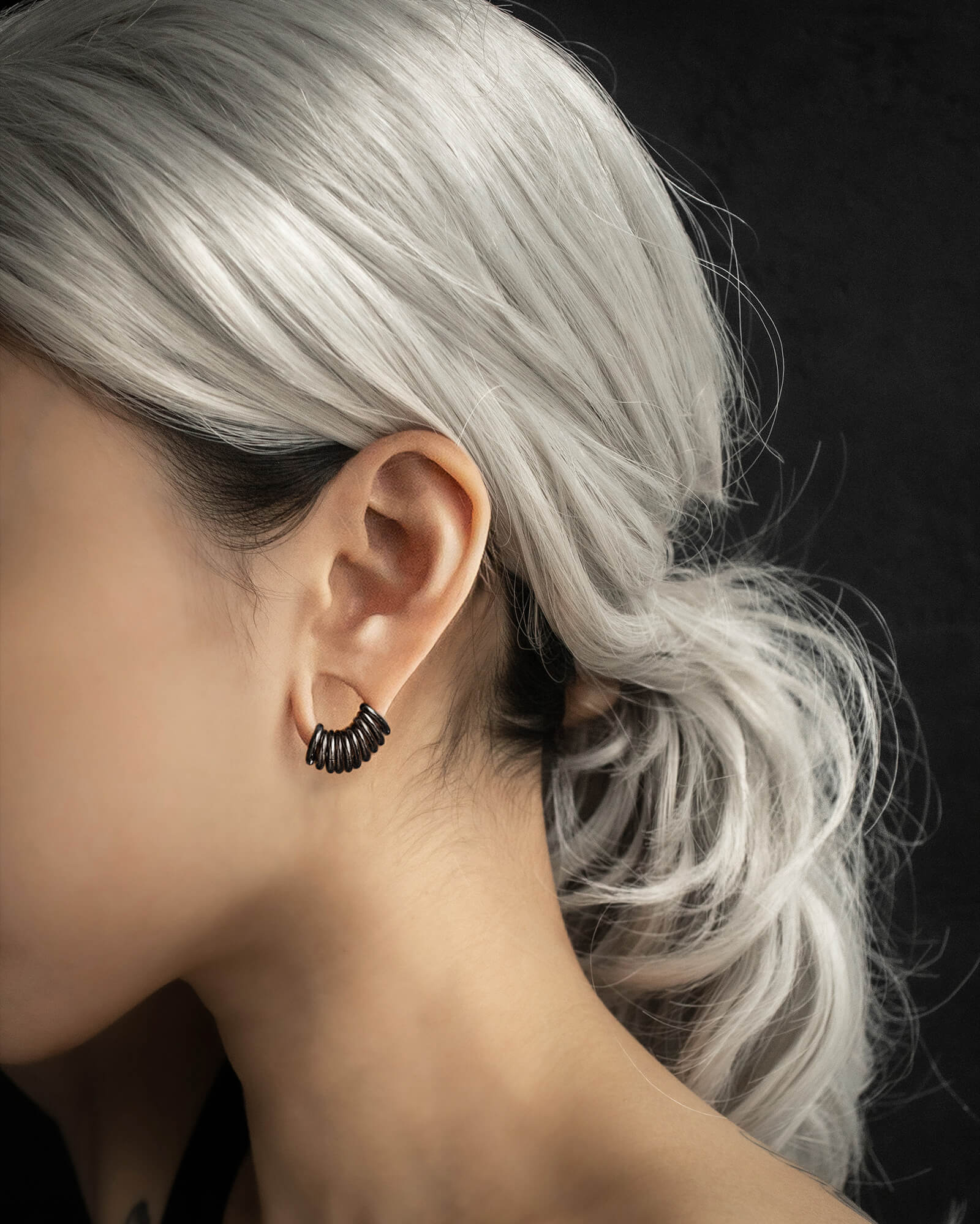 Demonia Classic Ring Stack in Titanium 🖤