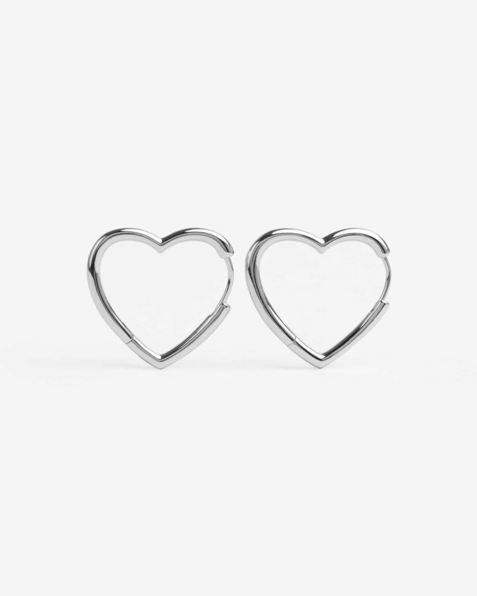 Demonia Hallow Heart Earrings 🖤