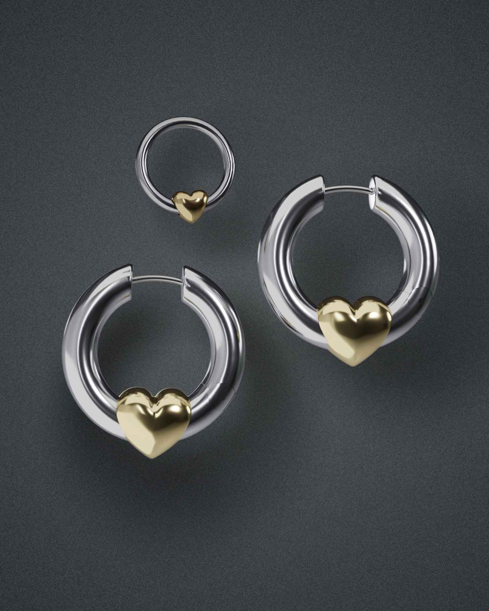 Demonia Harrowed Hearts & Earrings Set π€
