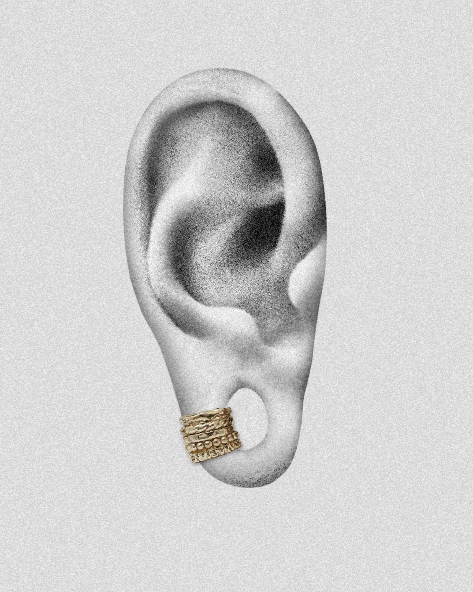 Demonia Qarma Lobe Cuffs 🖤