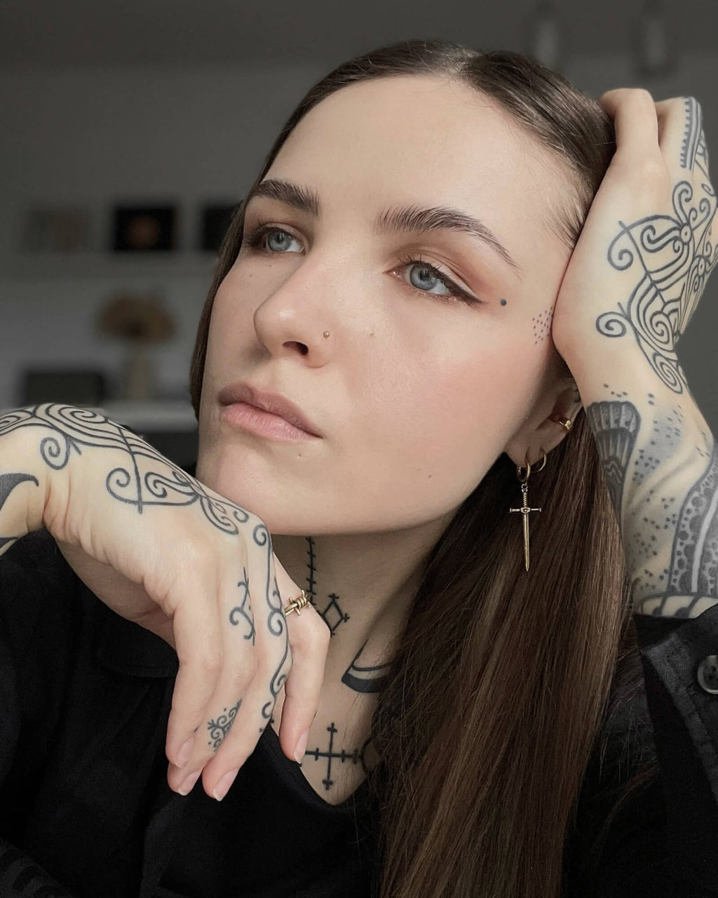 Demonia Aradia Sword Earrings 🖤