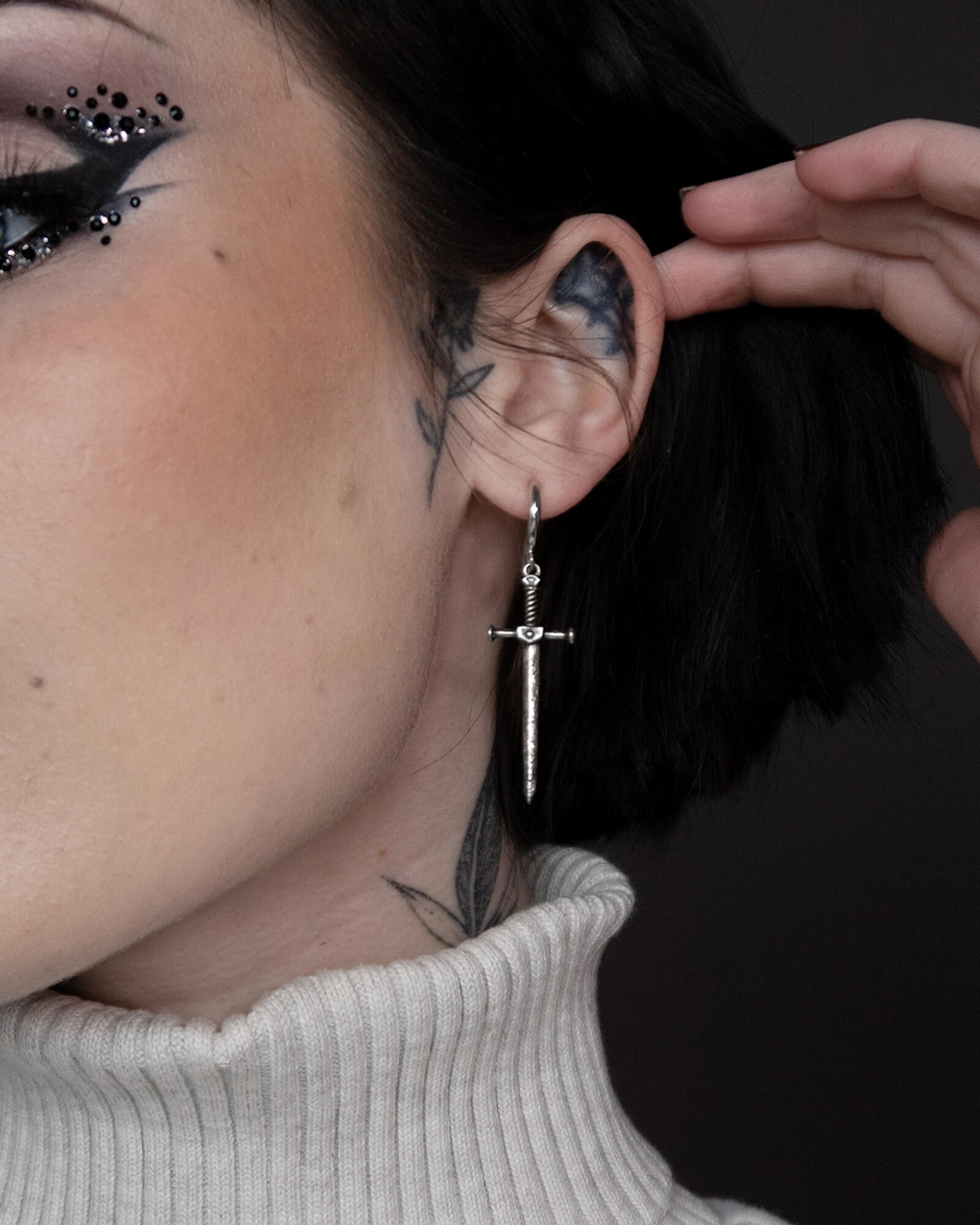 Demonia Aradia Sword Earrings 🖤