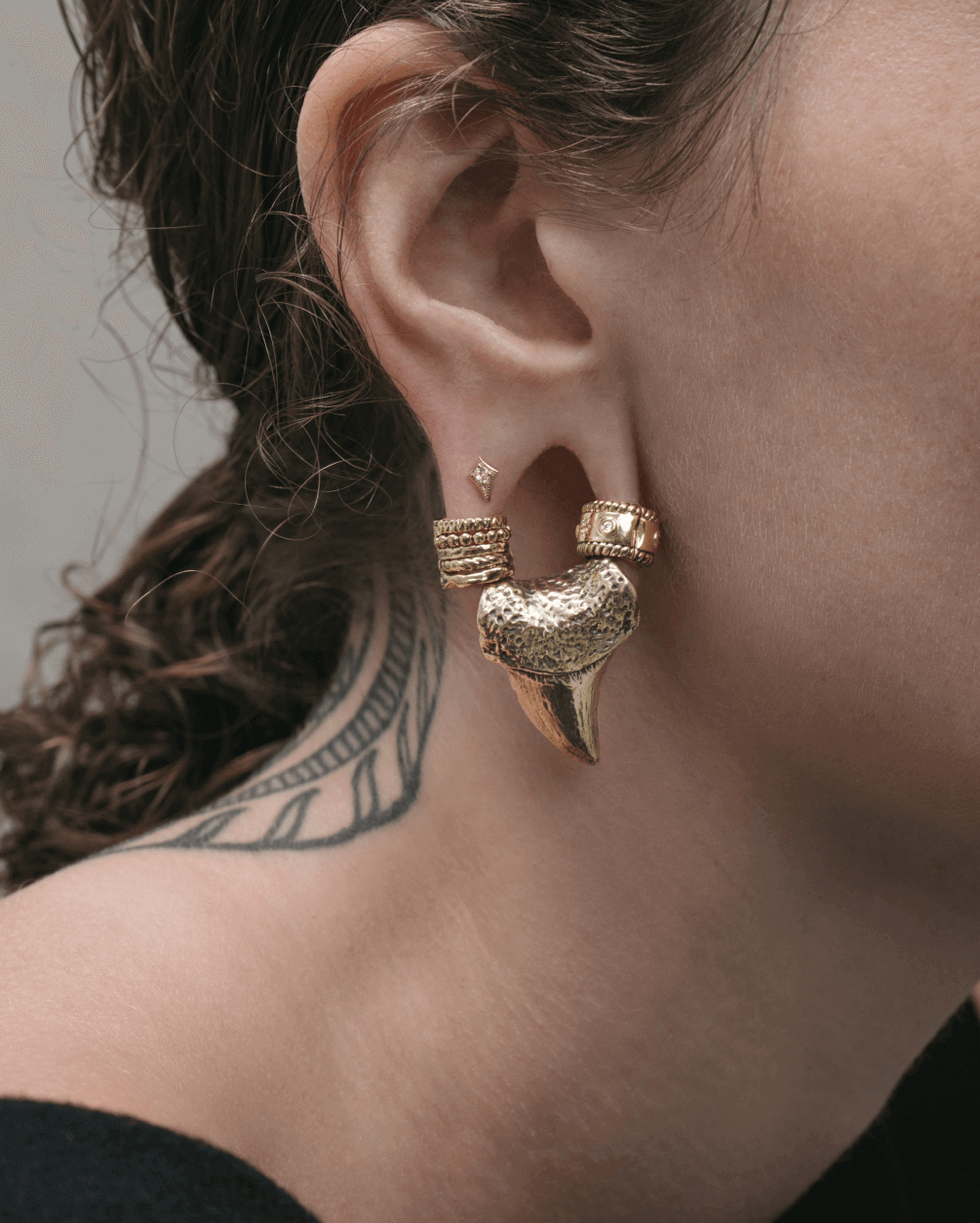 Demonia Qarma Lobe Cuffs 🖤