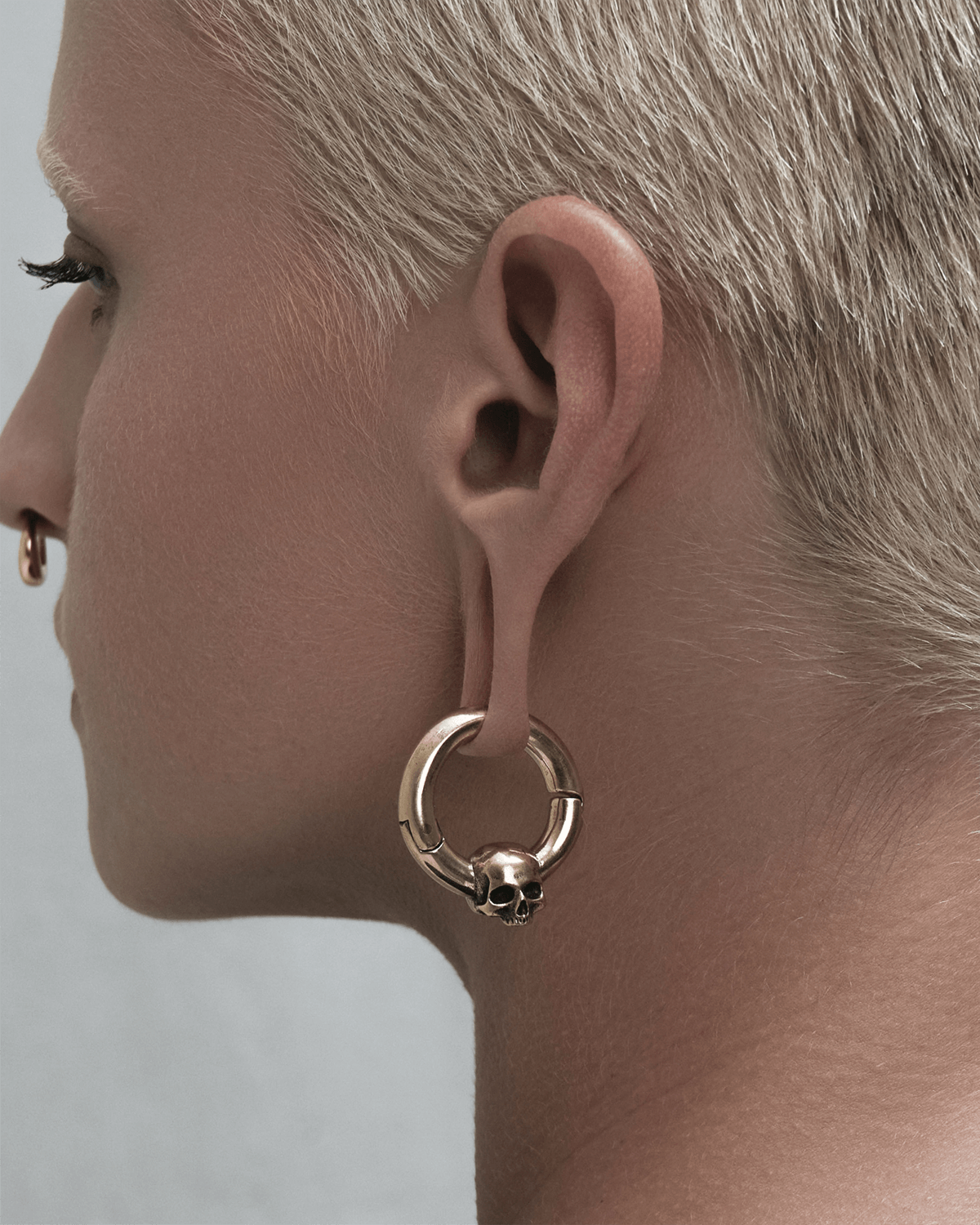 Demonia Cranium Hoop Hangers 🖤