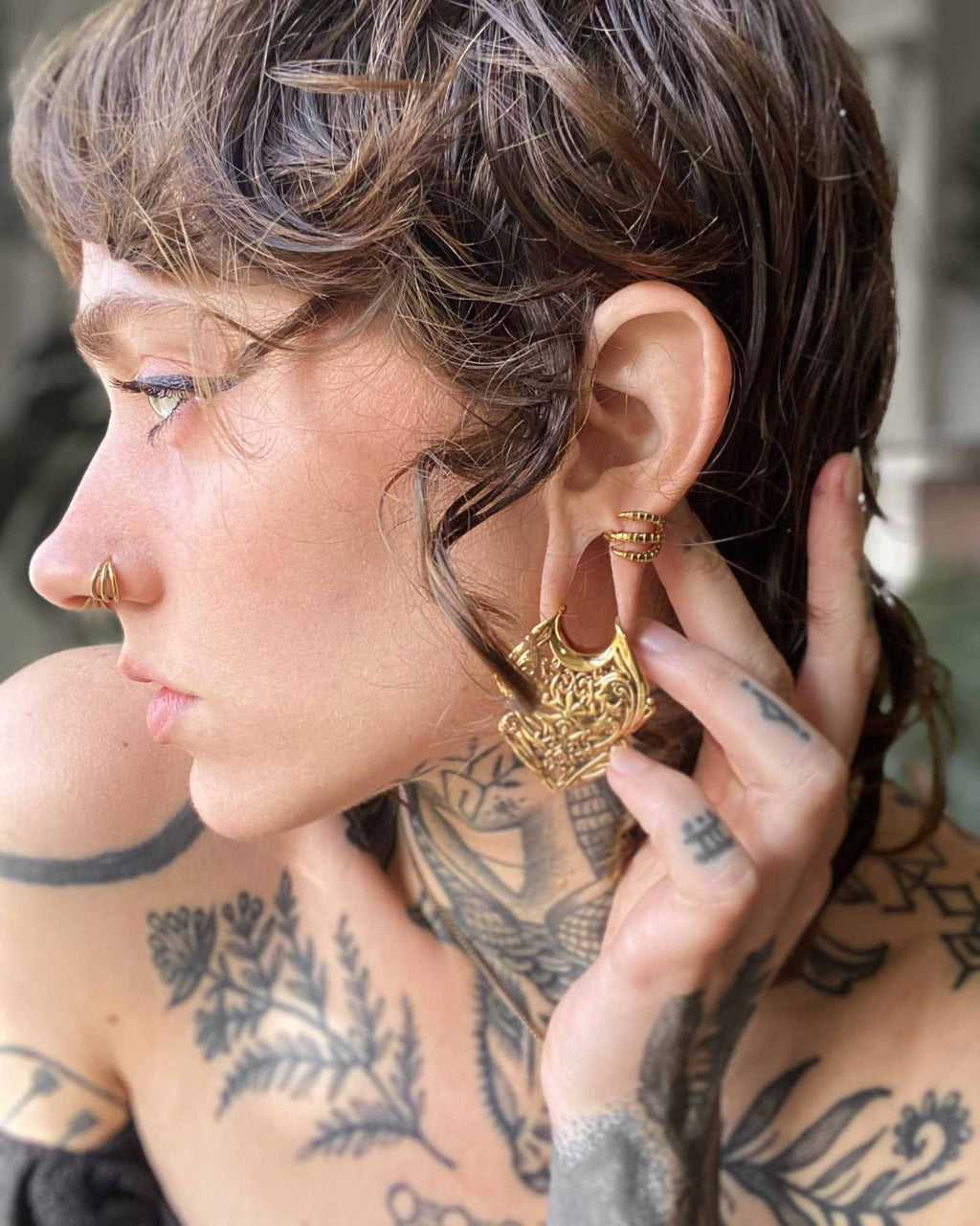 Demonia Quell Claw Lobe Cuffs™ 🖤