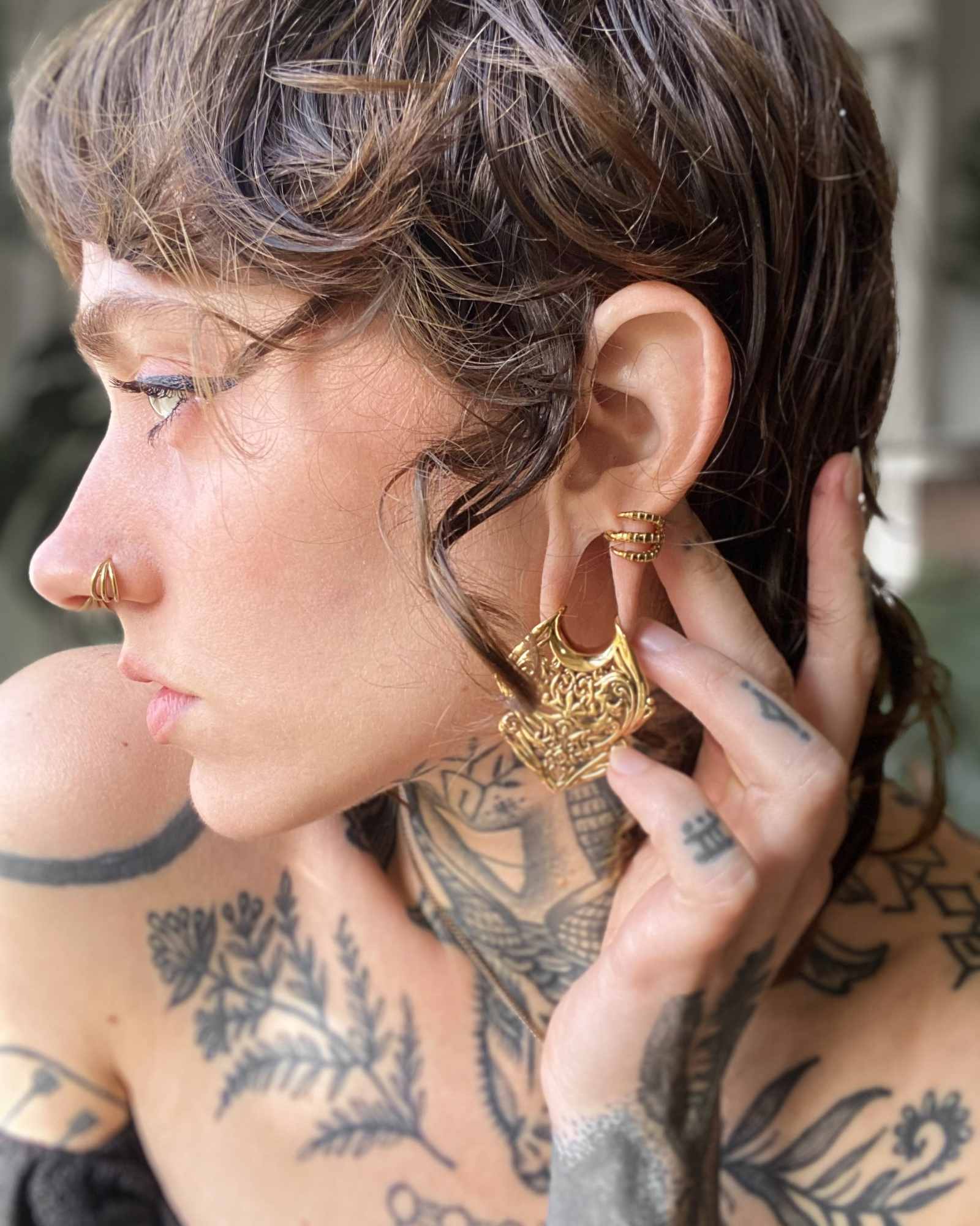 Demonia Quell Claw Lobe Cuffs™ 🖤