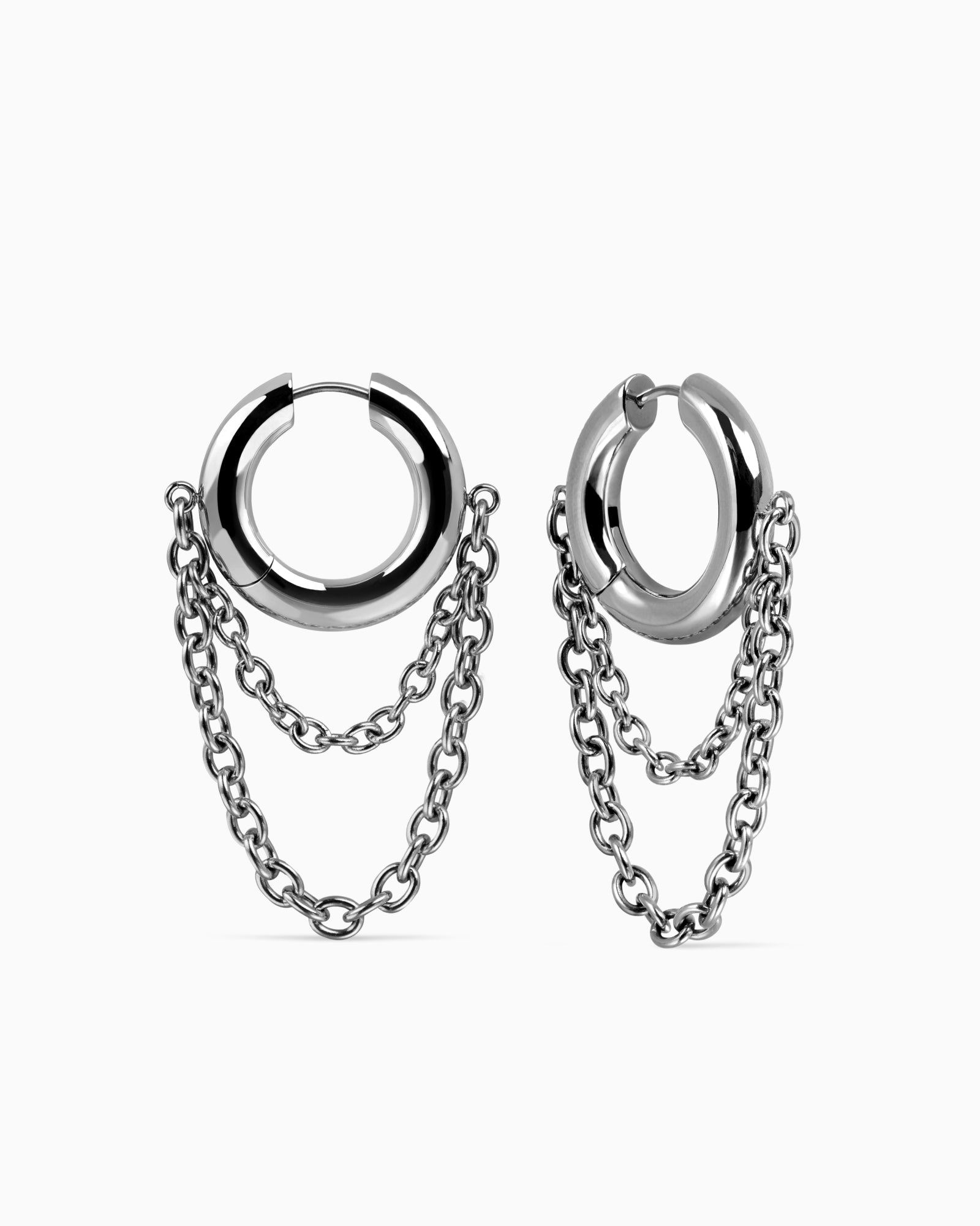 Demonia Obscura Chain Earrings 🖤