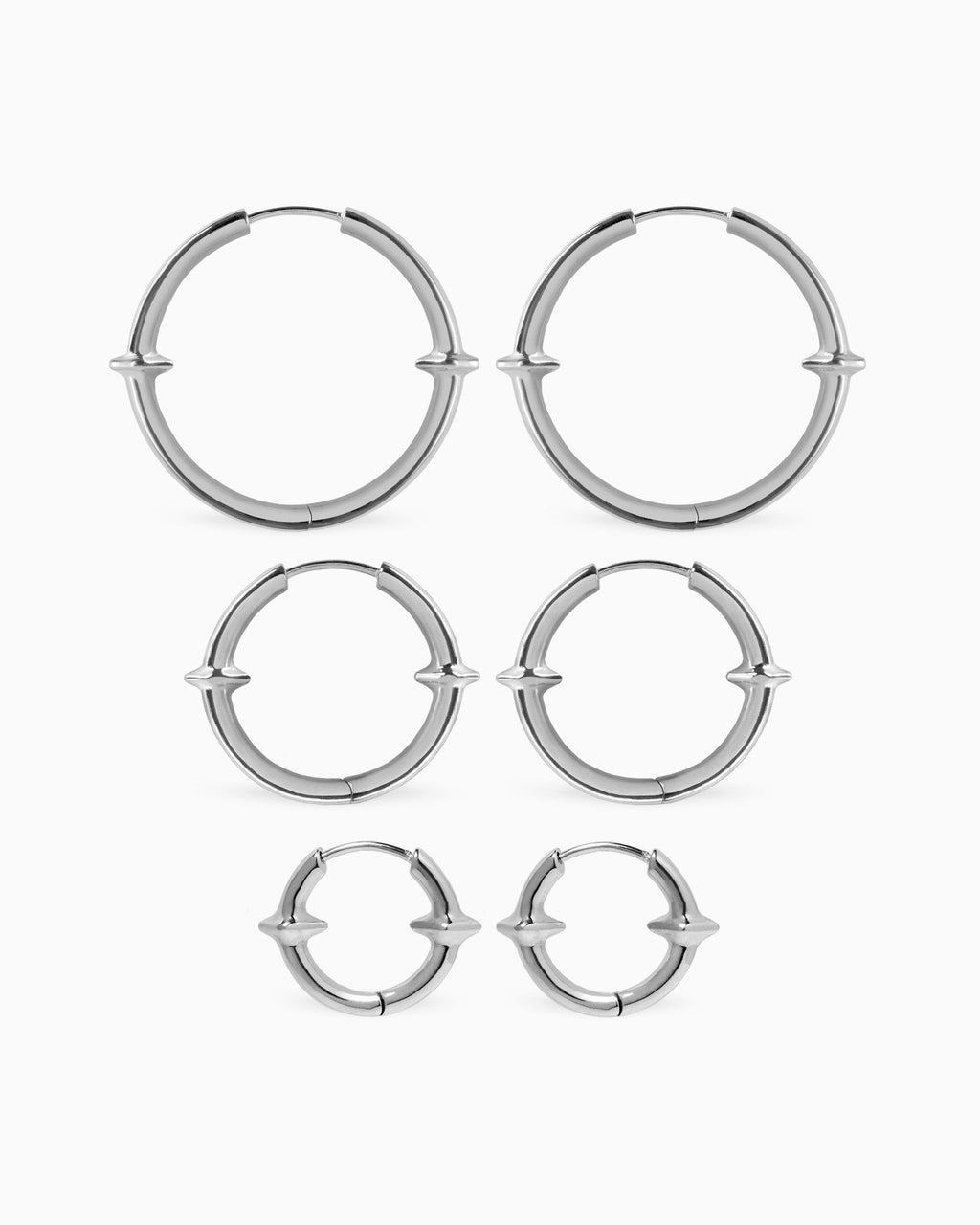 Demonia Qria Hoop Earrings Set 🖤