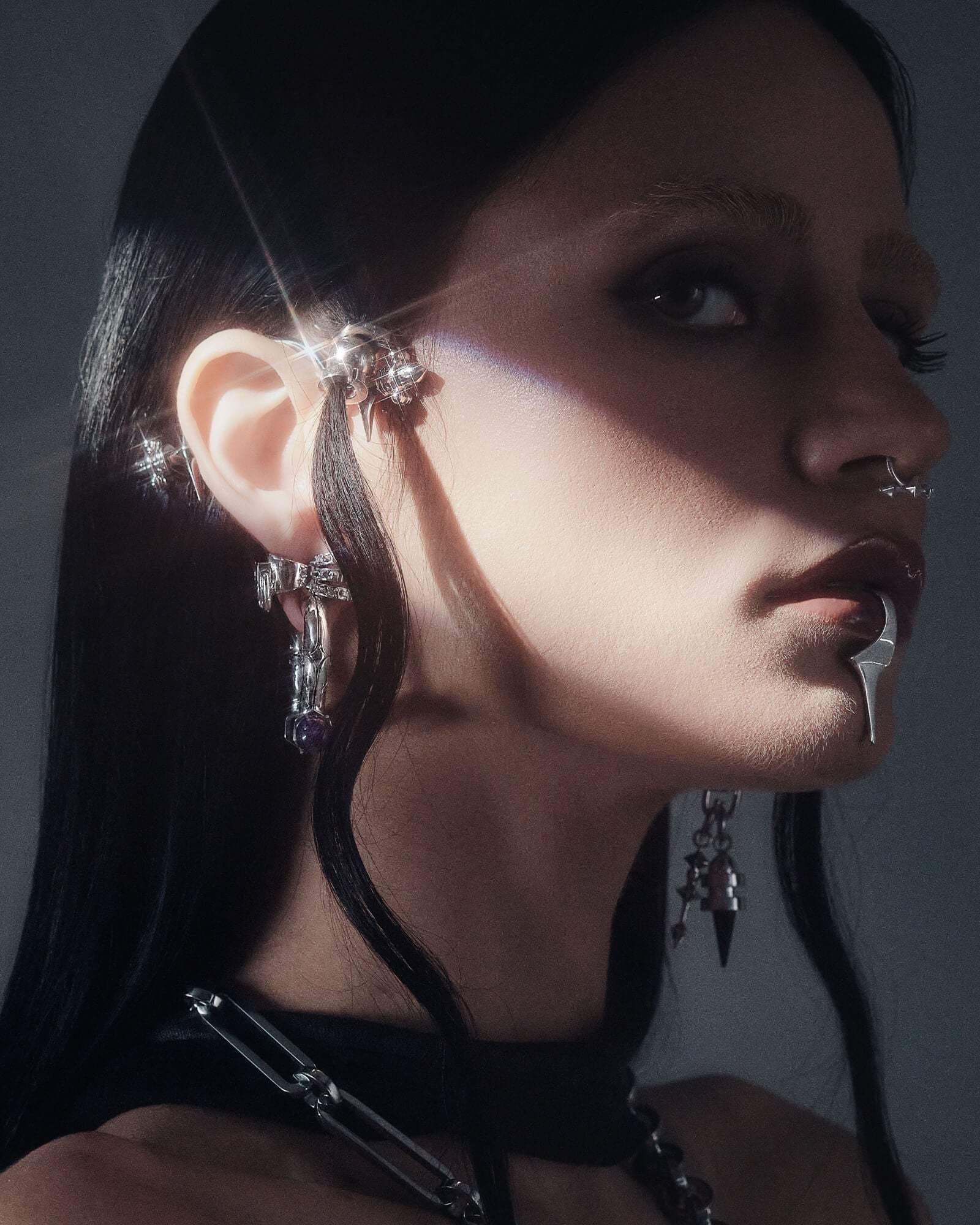 Demonia Qode Lobe Cuffs™ 🖤