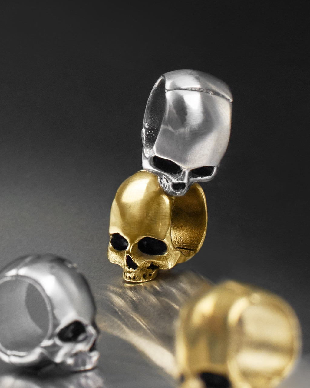 Demonia Cranium Lobe Cuffs™ 🖤