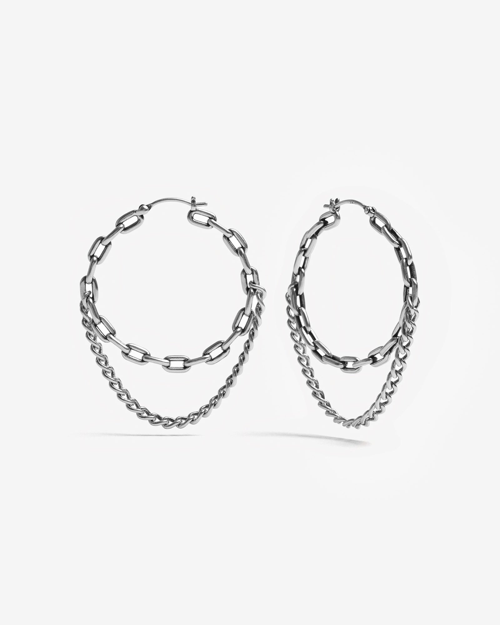 Demonia Lynx Chain Earrings 🖤