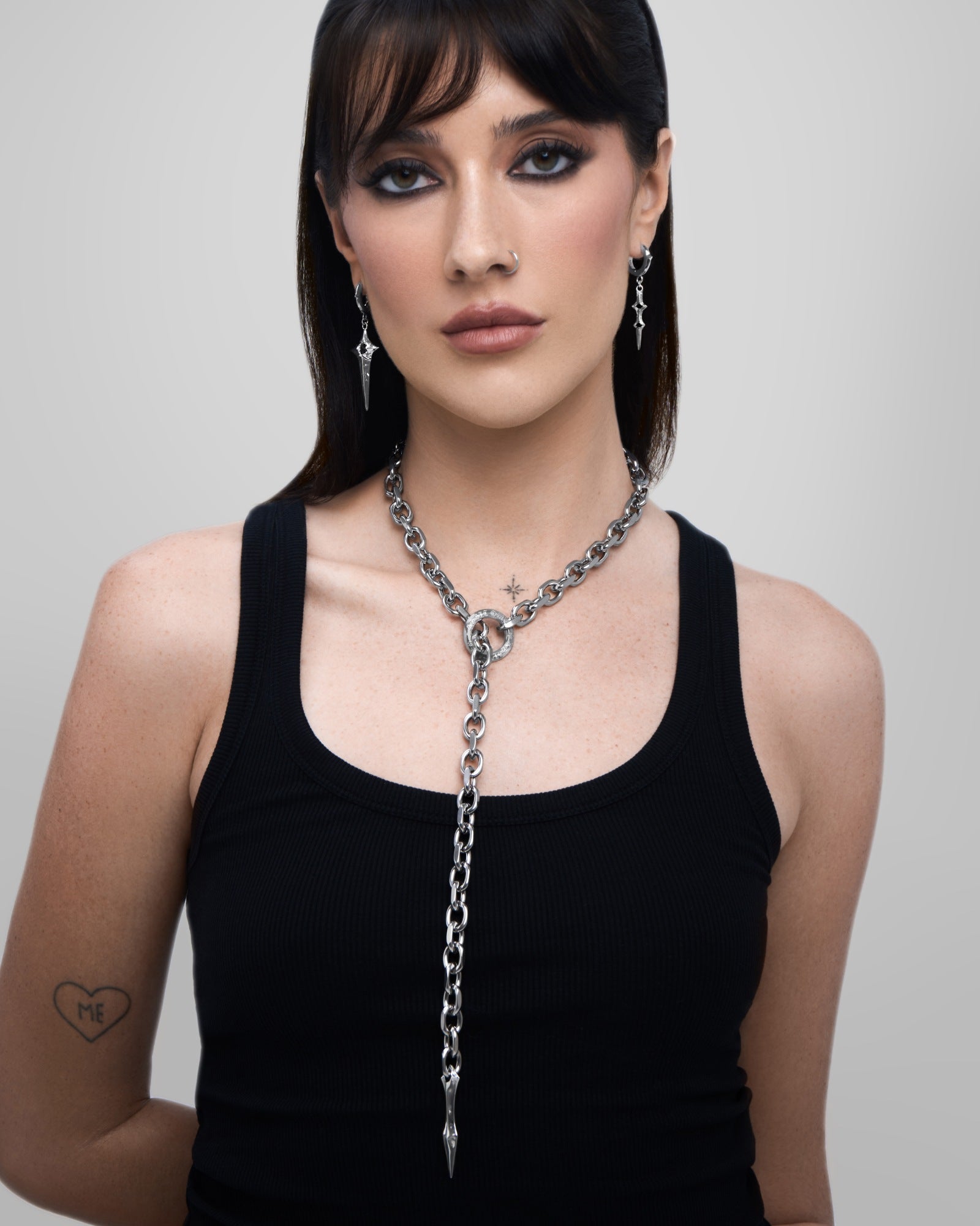 Demonia ABSIT OMEN Amulet Necklace 🖤