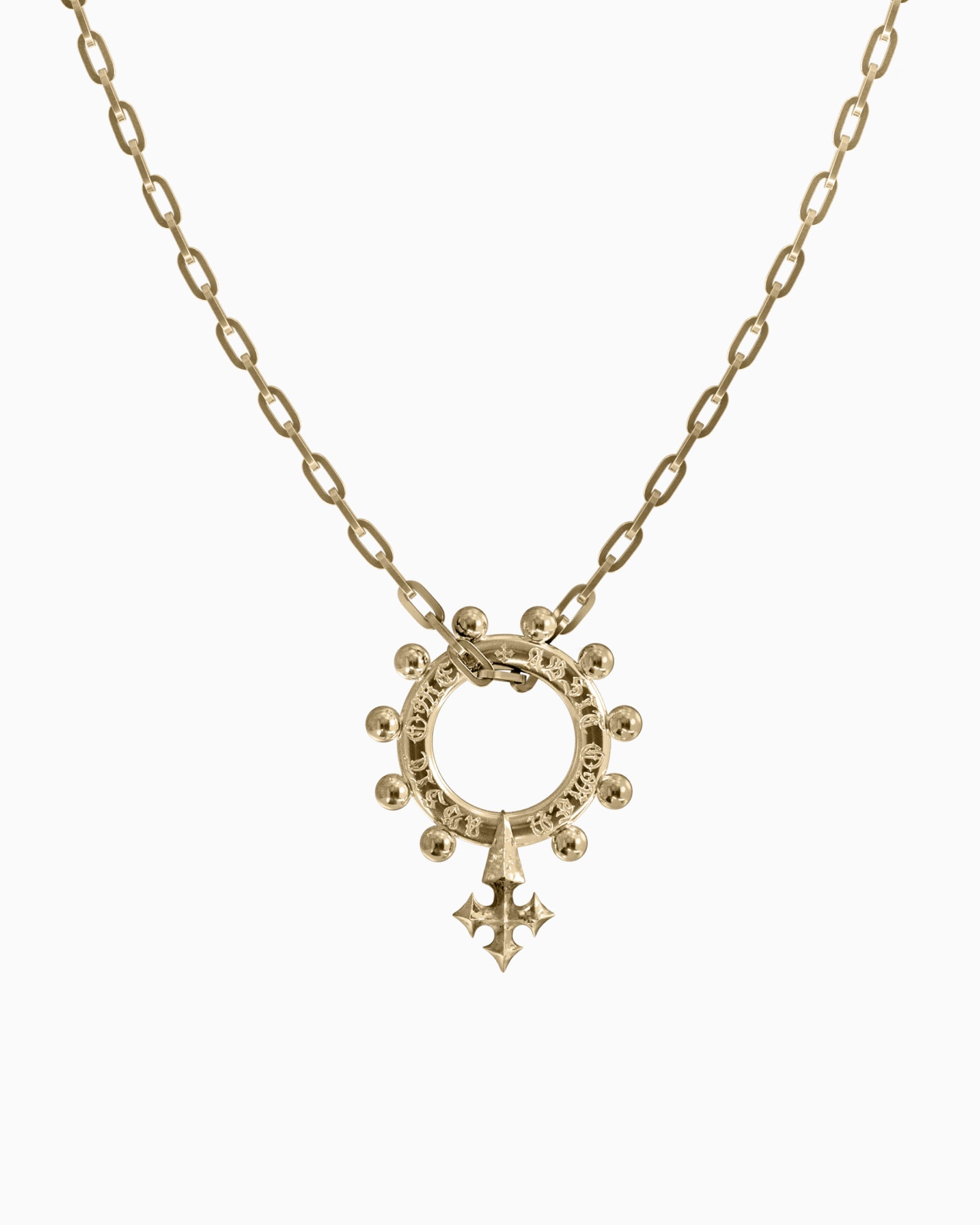 Demonia ABSIT OMEN Amulet Pendant Necklace 🖤