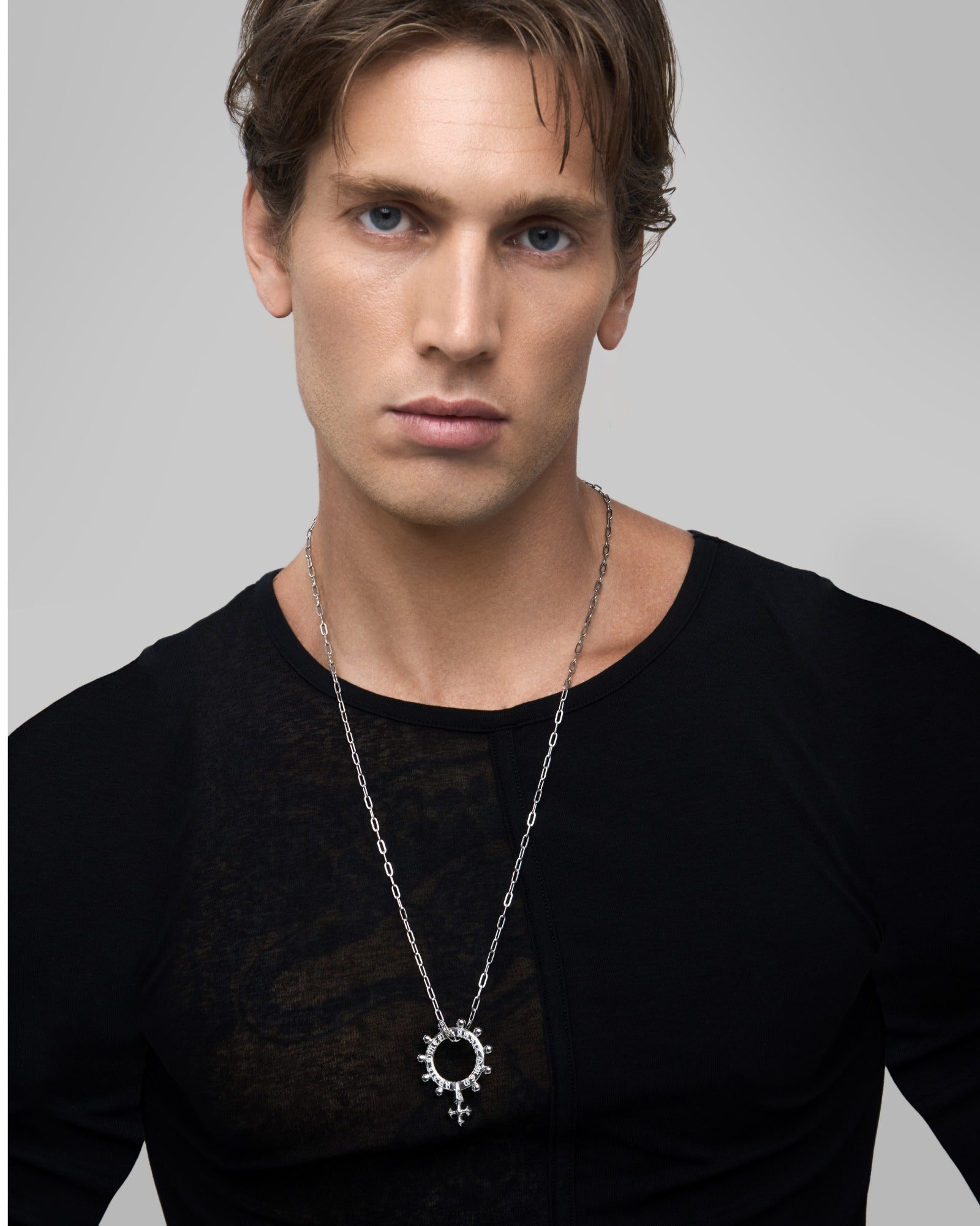 Demonia ABSIT OMEN Amulet Pendant Necklace 🖤