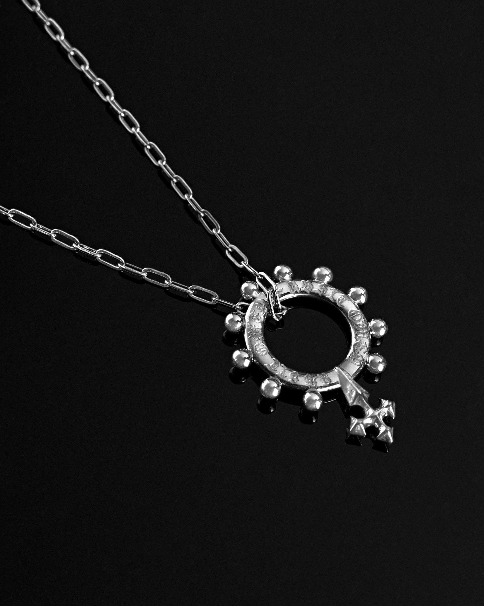 Demonia ABSIT OMEN Amulet Pendant Necklace 🖤