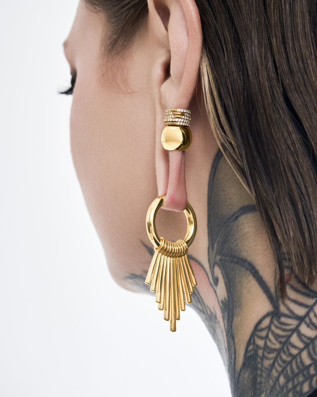 Demonia Maya Sunbeam Hoop Hangers 🖤