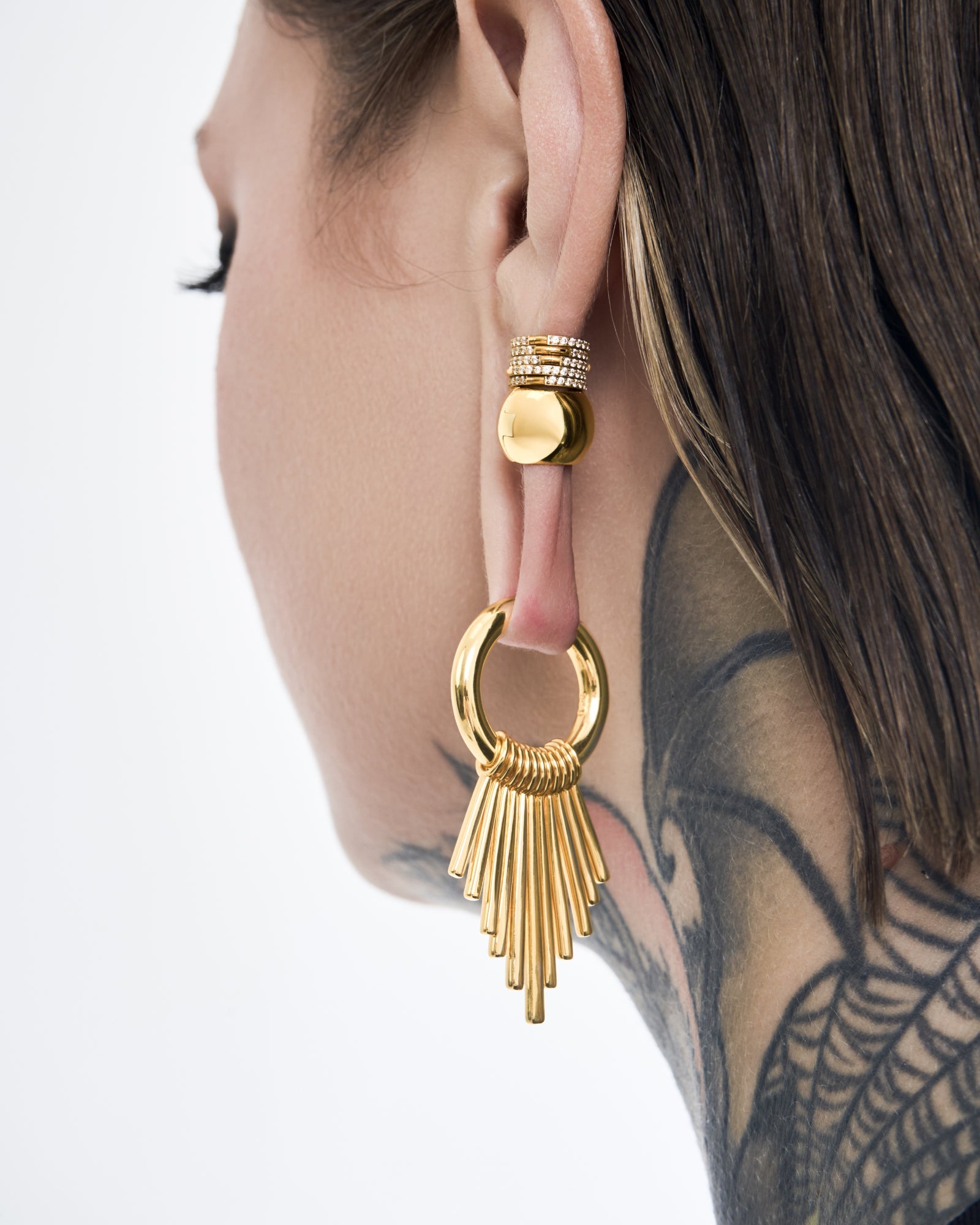 Demonia Maya Sunbeam Hoop Hangers 🖤