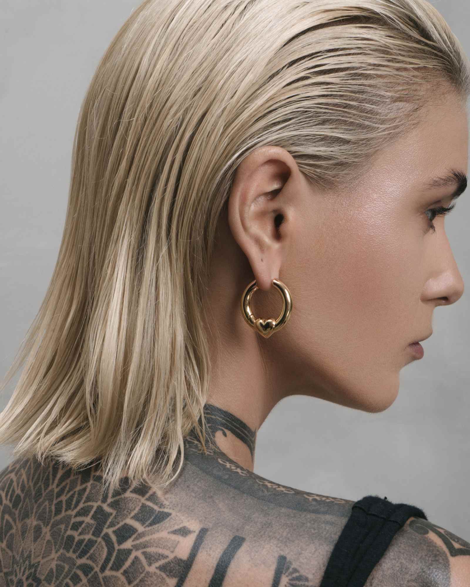 Demonia Harrow Heart Earrings 🖤