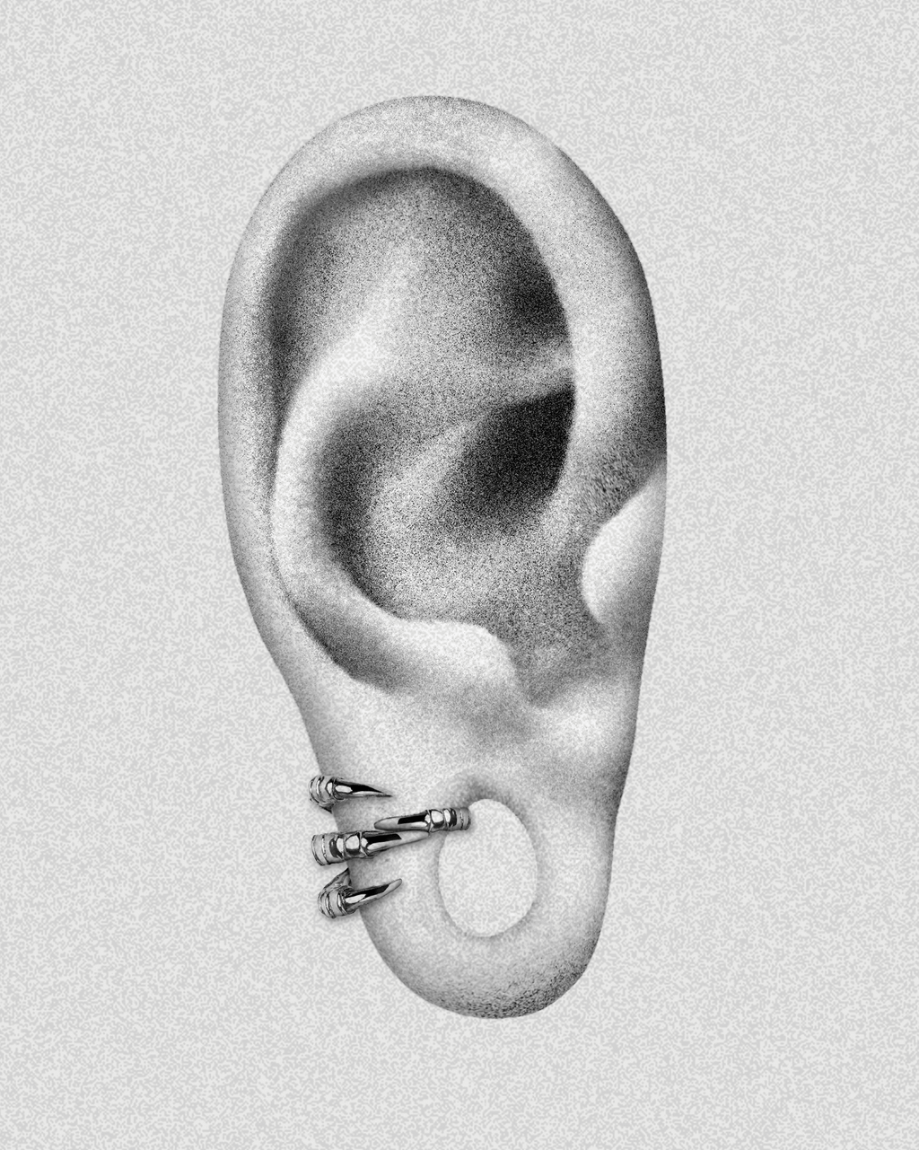Demonia Quell Claw Lobe Cuffs™ 🖤