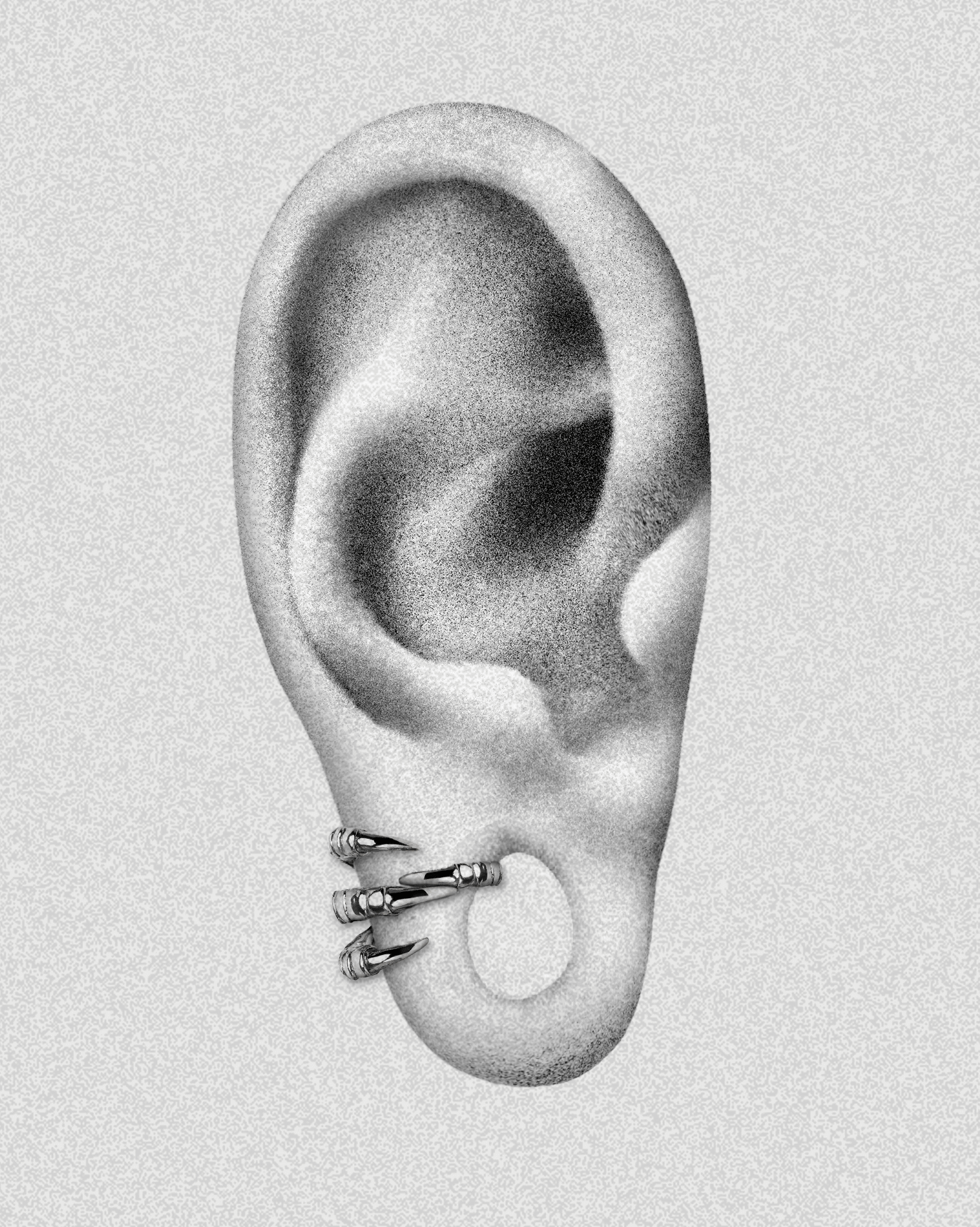 Demonia Quell Claw Lobe Cuffs™ 🖤