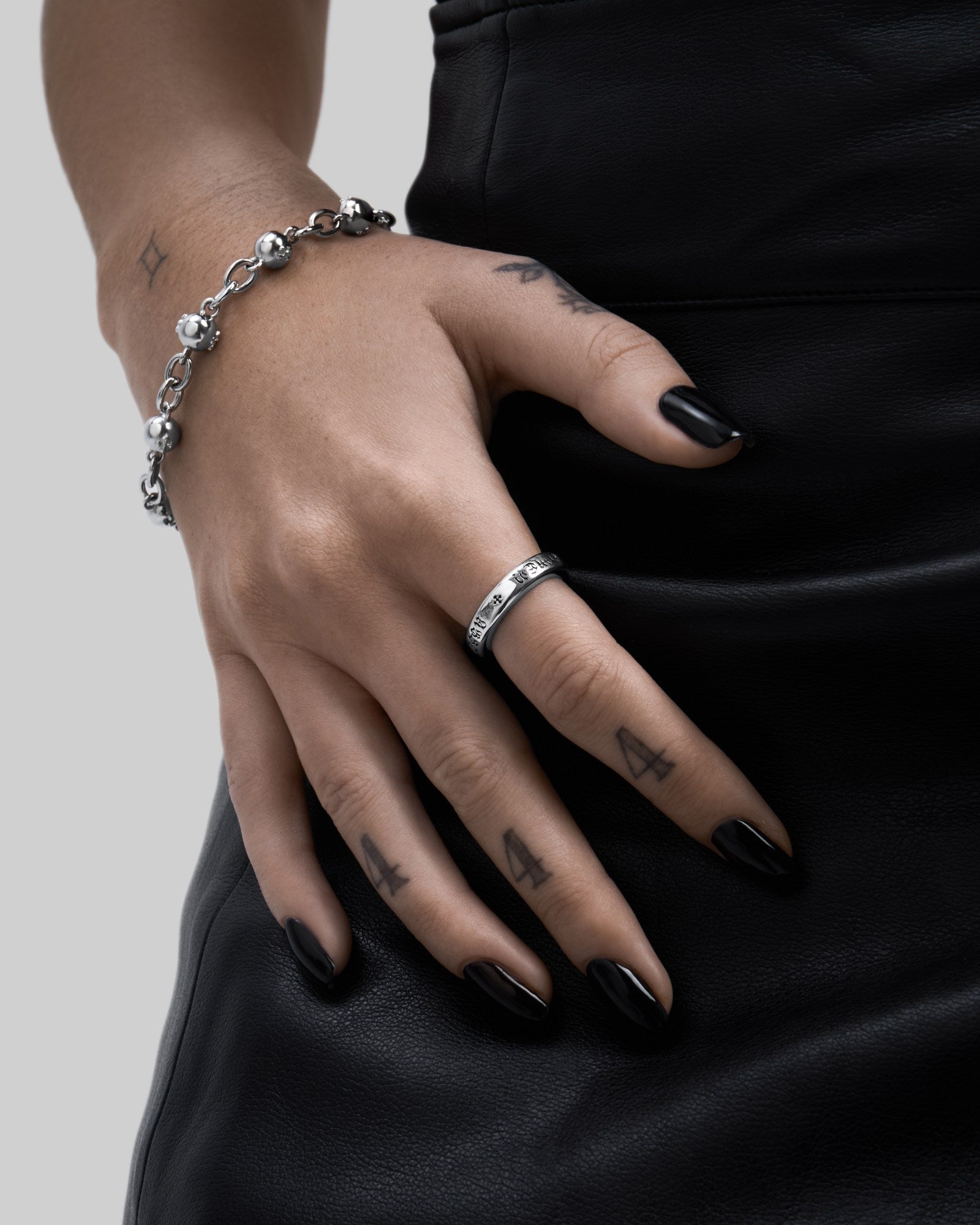 Demonia ABSIT OMEN Amulet Ring 🖤
