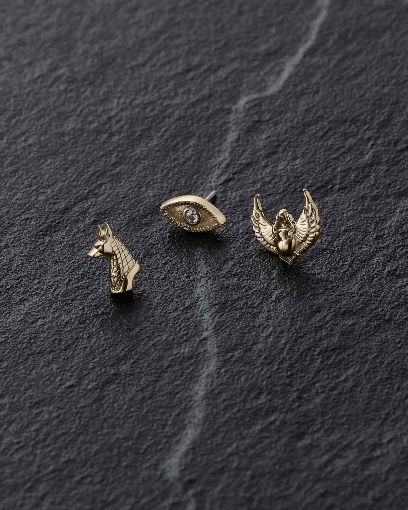 Demonia Anubis Threadless End (14K Gold) 🖤