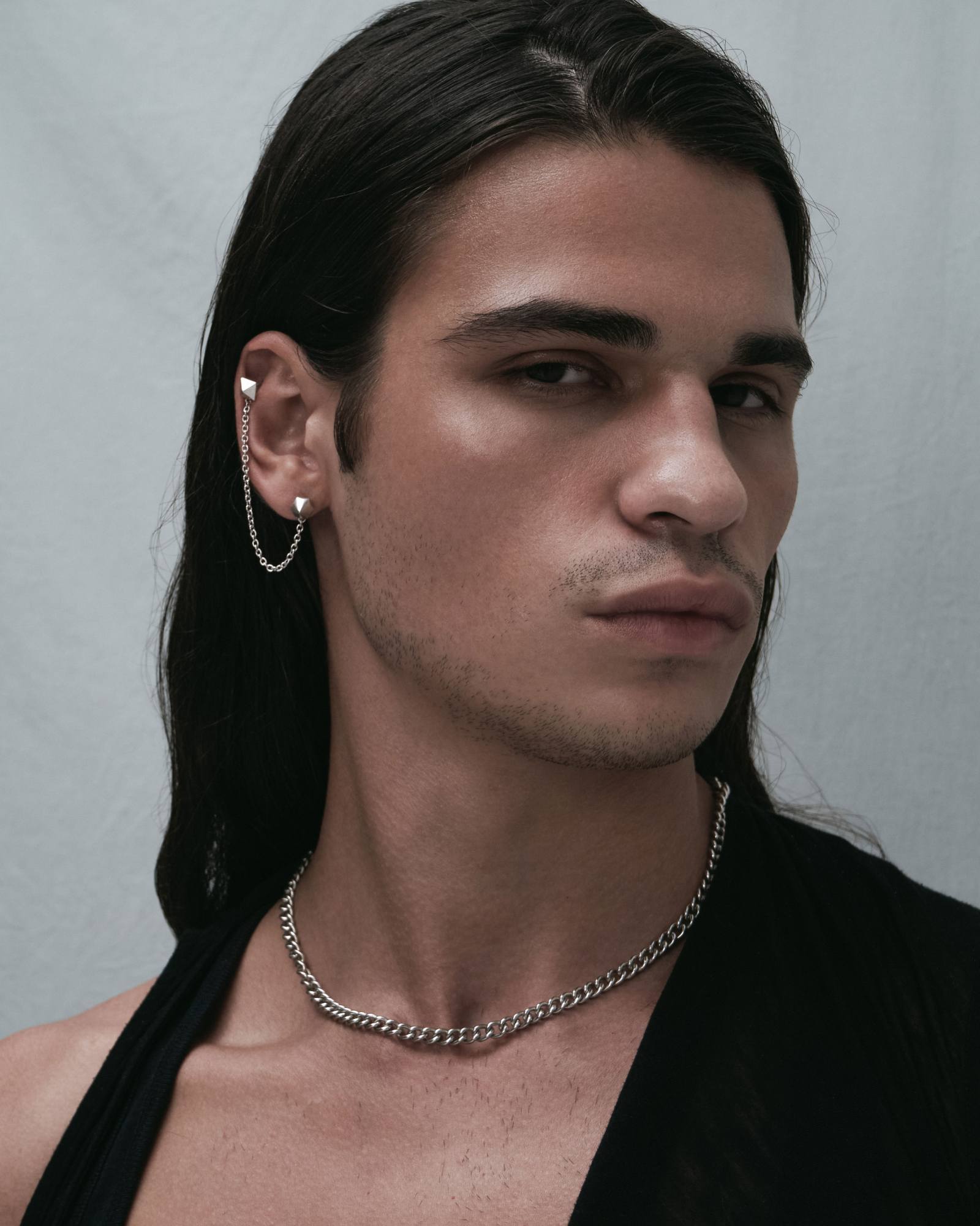 Demonia Sync Chain Earrings 🖤