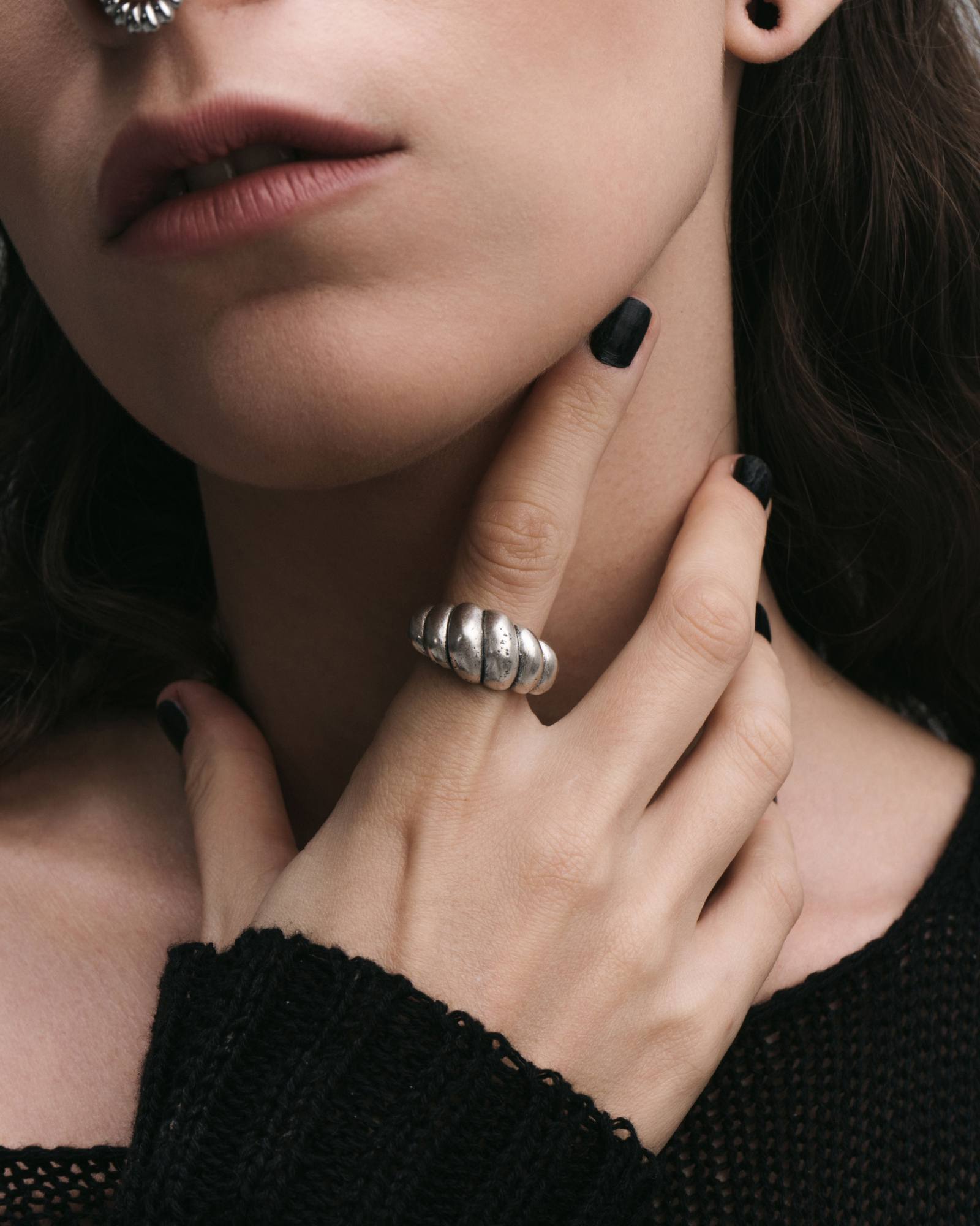 Demonia Reverie Rope Ring 🖤