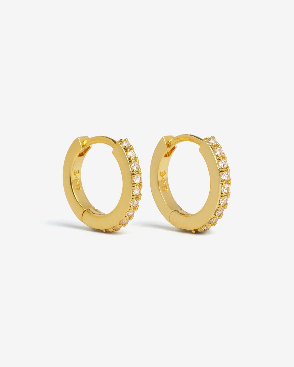 Demonia Classic Bejewelled Huggie Earrings 🖤