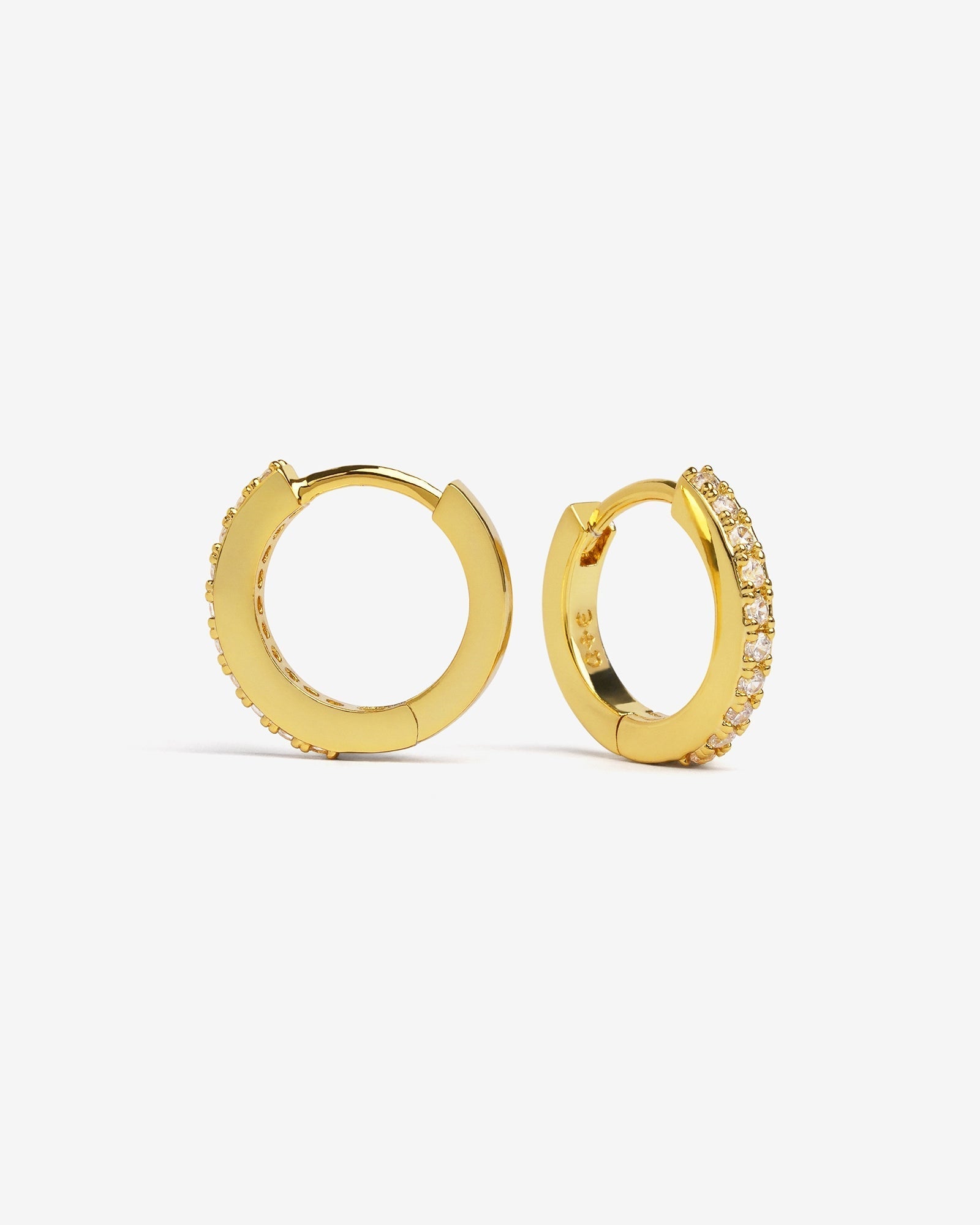 Demonia Classic Bejewelled Huggie Earrings 🖤