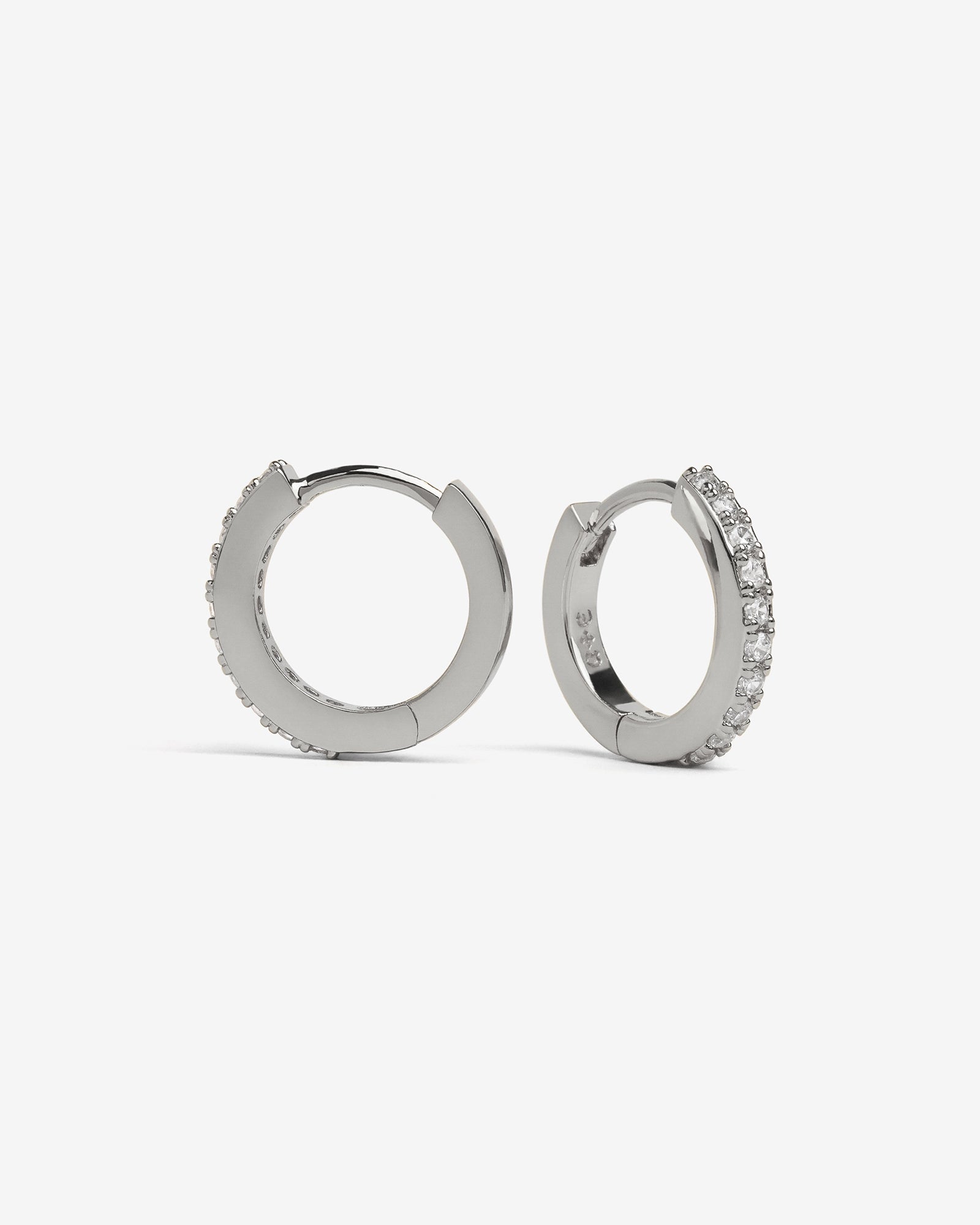 Demonia Classic Bejewelled Huggie Earrings 🖤