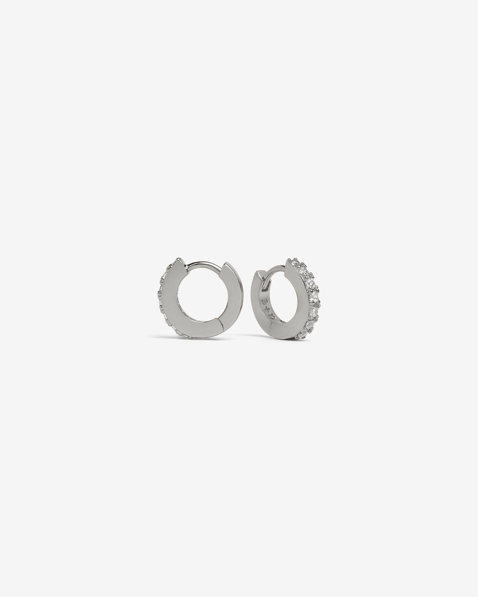 Demonia Classic Bejewelled Huggie Earrings 🖤