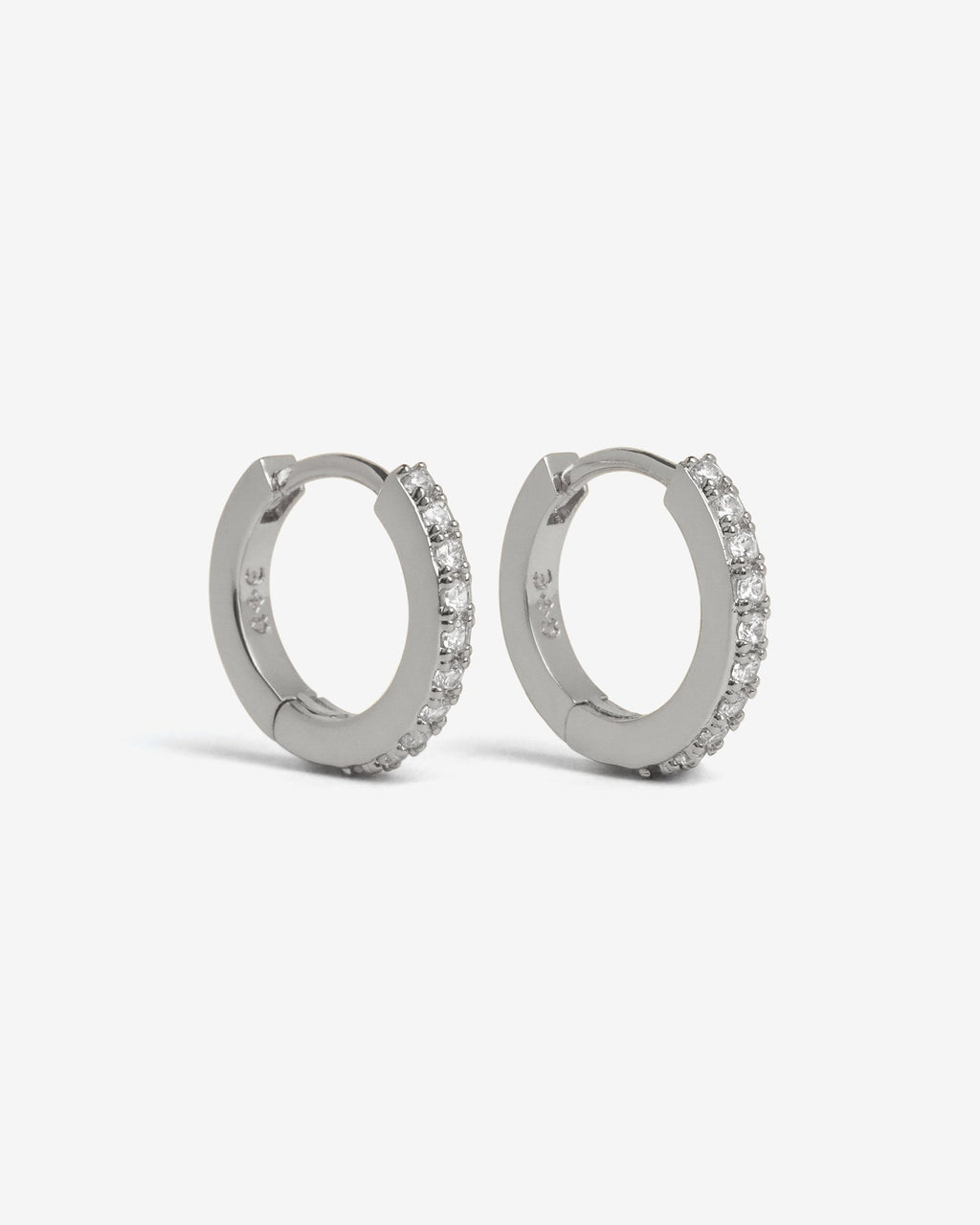 Demonia Classic Bejewelled Huggie Earrings 🖤