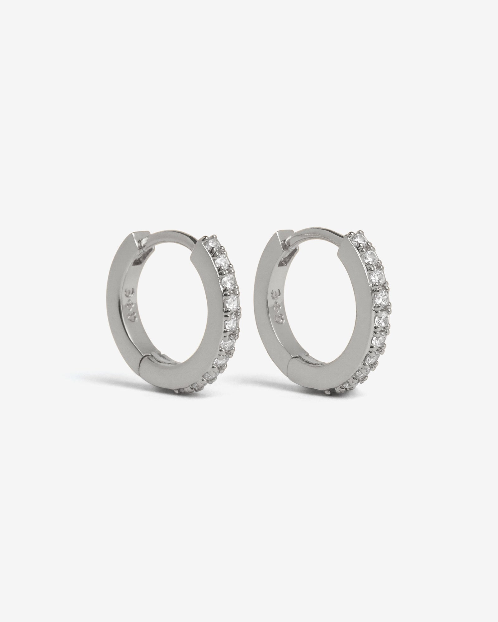 Demonia Classic Bejewelled Huggie Earrings 🖤