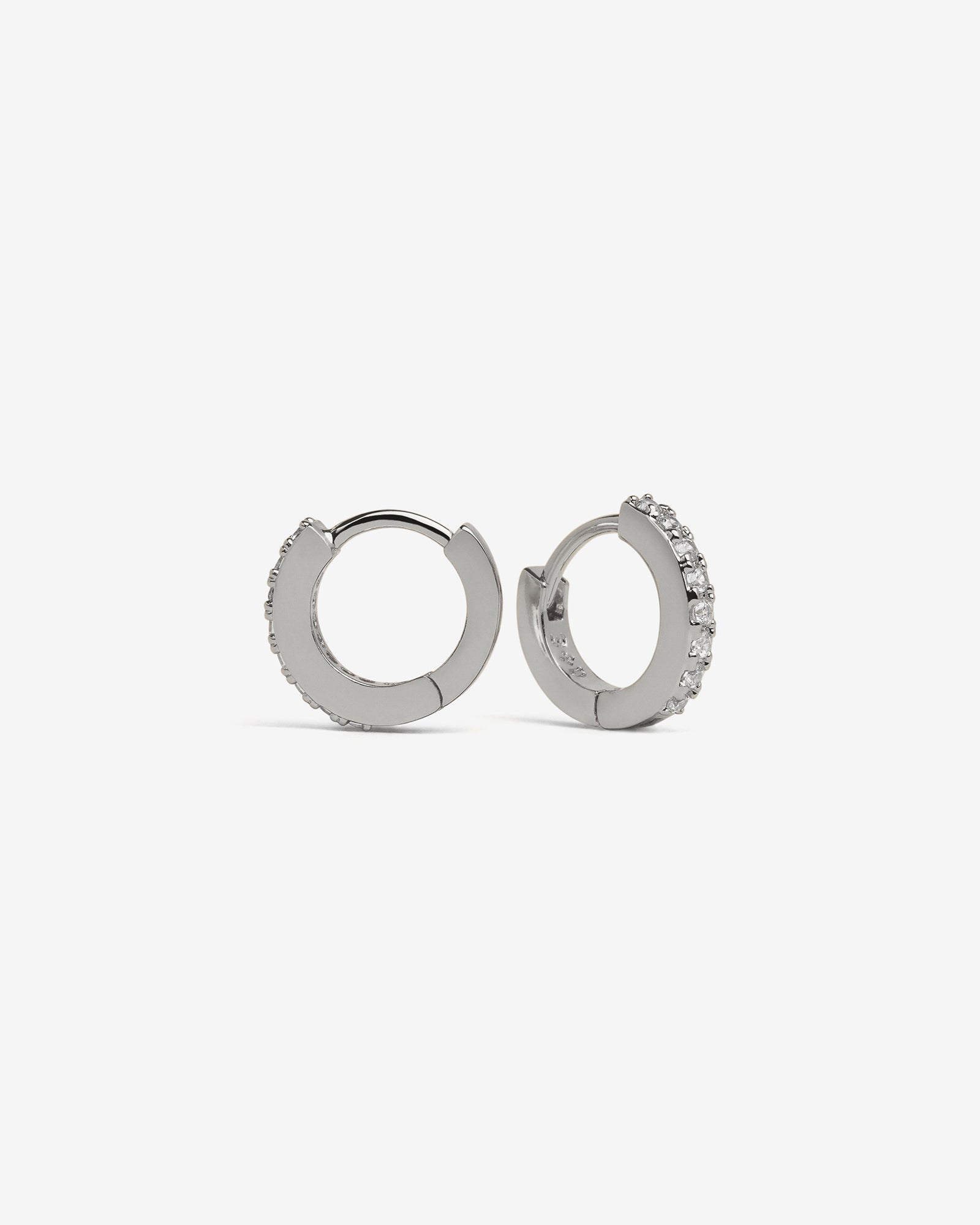Demonia Classic Bejewelled Huggie Earrings 🖤