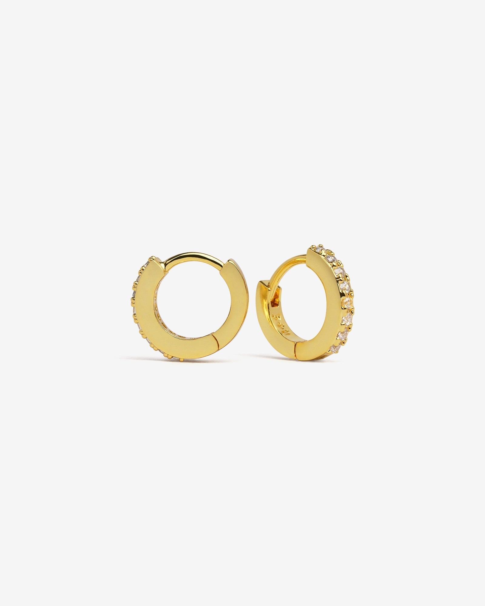Demonia Classic Bejewelled Huggie Earrings 🖤