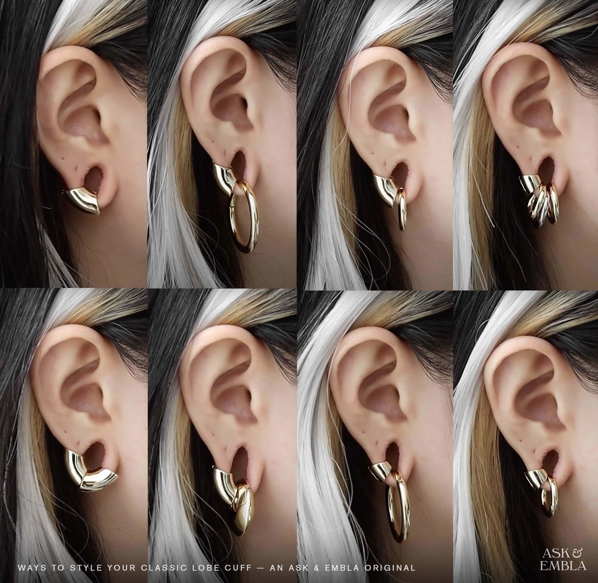 Demonia Classic Lobe Cuffs (2 sizes) 🖤